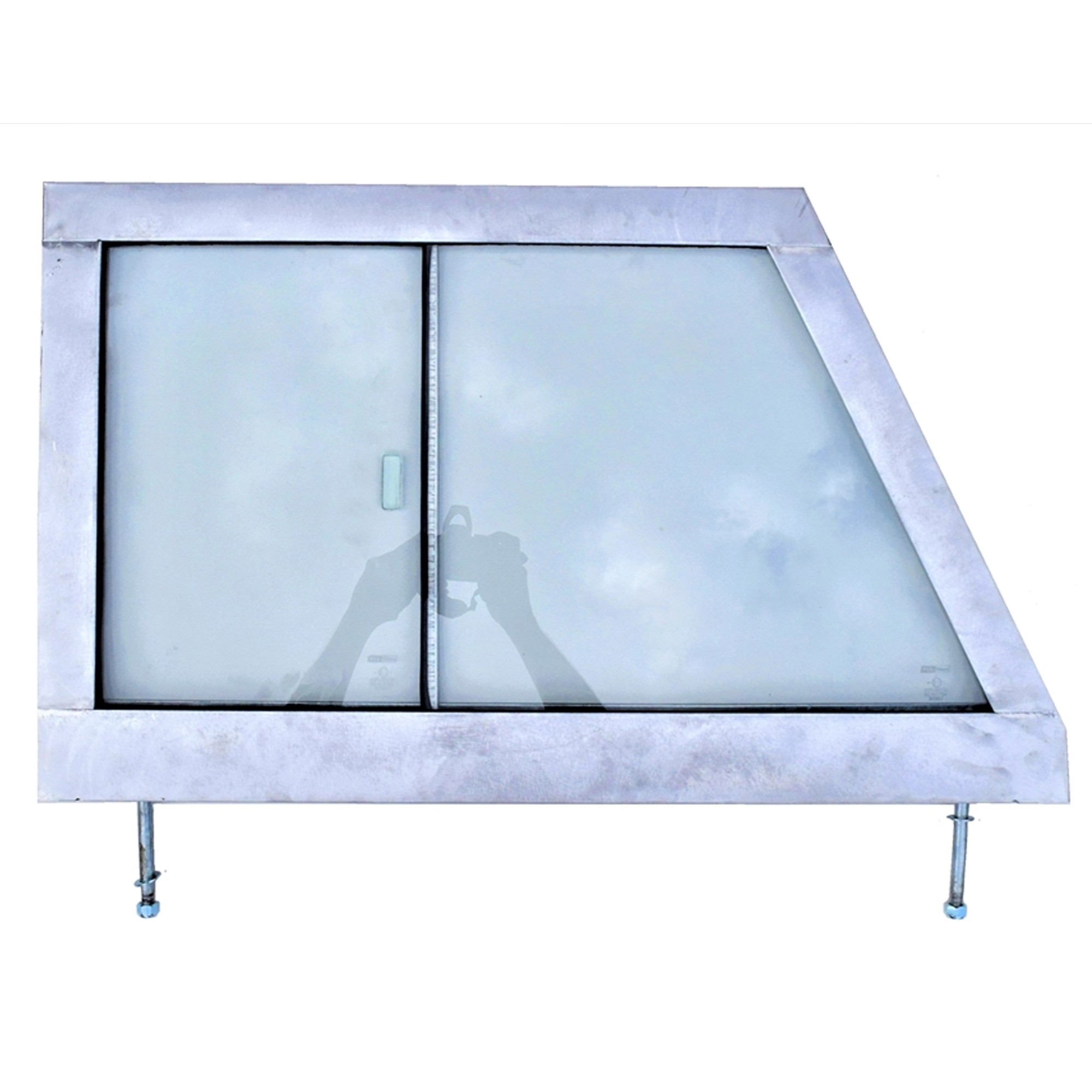 Galvanised RH Glazed Door Top Frame Series 2 and 2A (Alloy Skin)