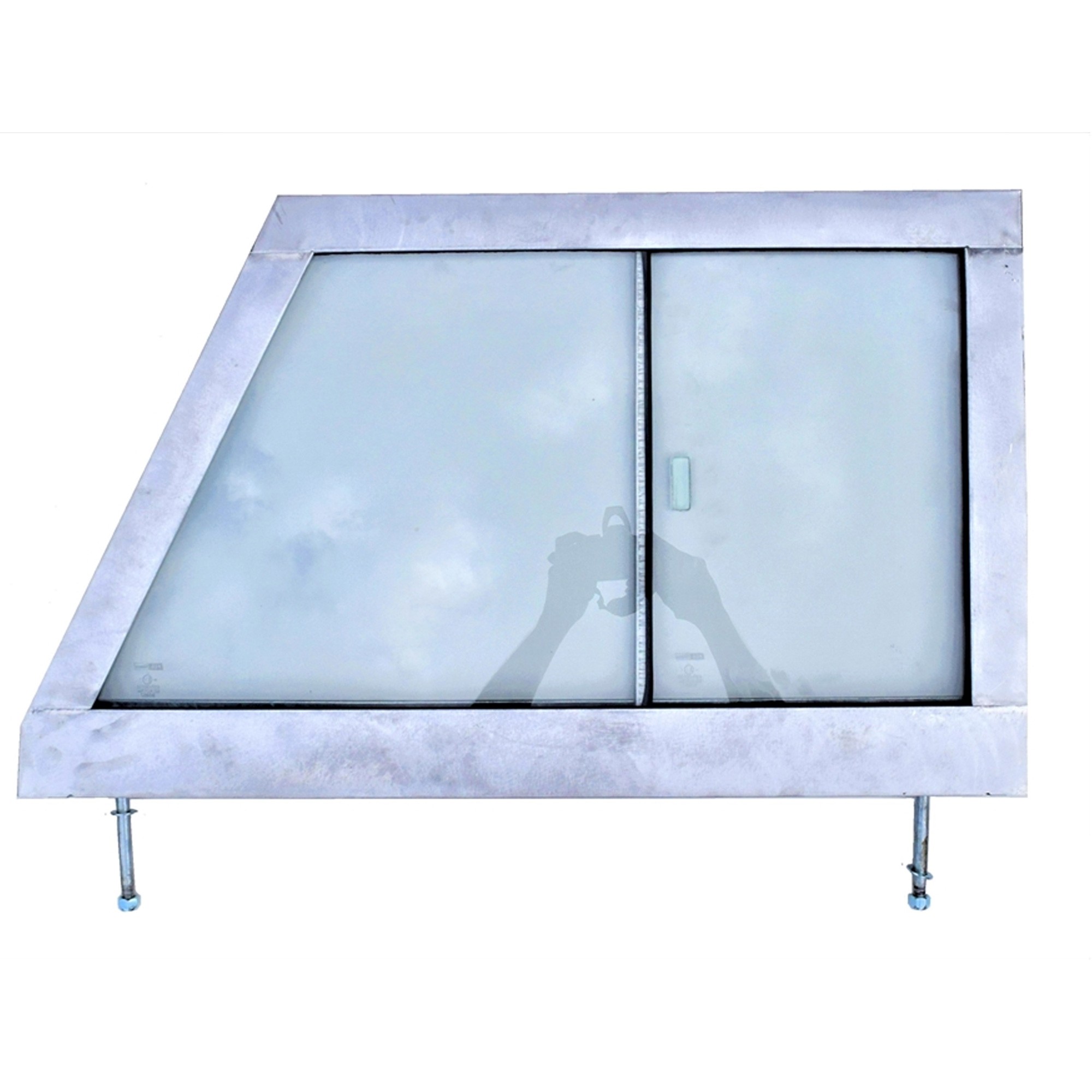 Galvanised LH Glazed Door Top Frame Series 2 and 2A (Alloy Skin)