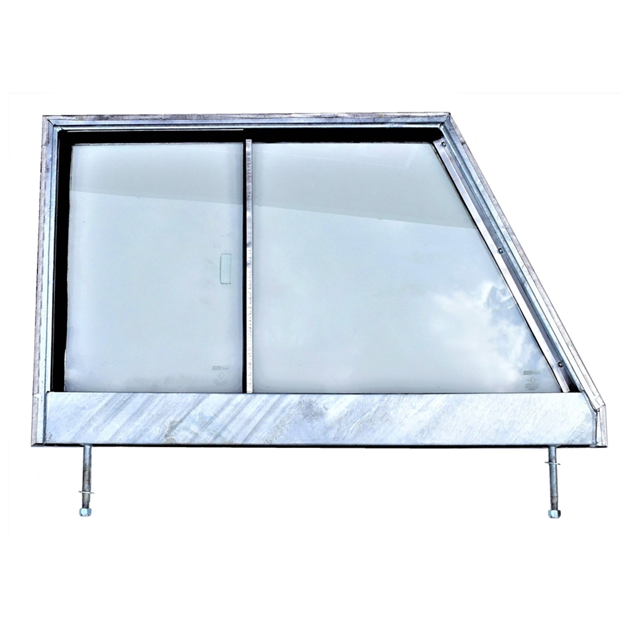 Galvanised LH Glazed Door Top Frame Series 2 and 2A (Alloy Skin)