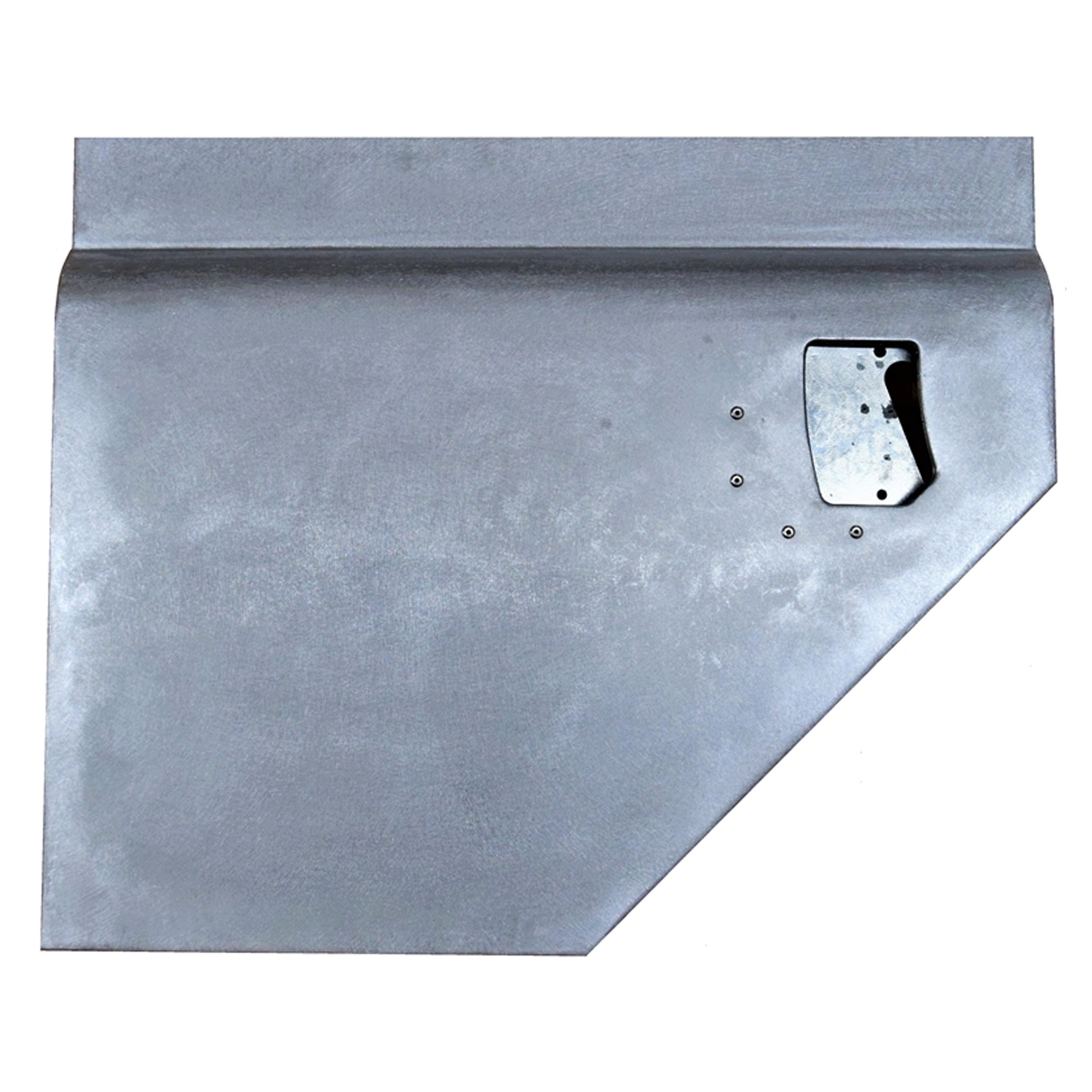 Galvanised LH Rear Side Door Bottom. (No Lock Hole)