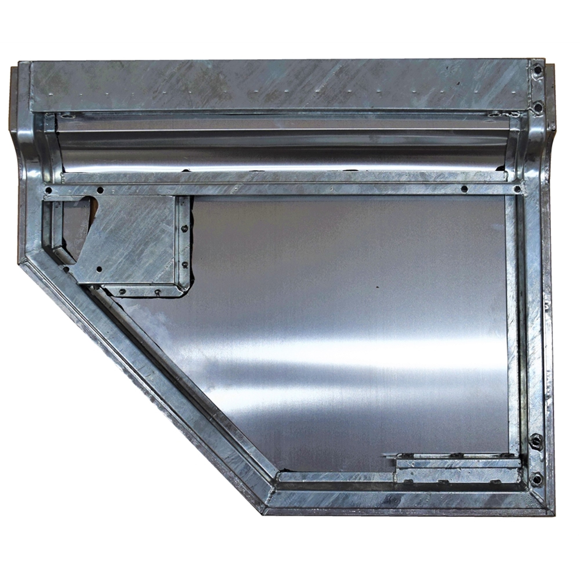 Galvanised LH Rear Side Door Bottom. (No Lock Hole)