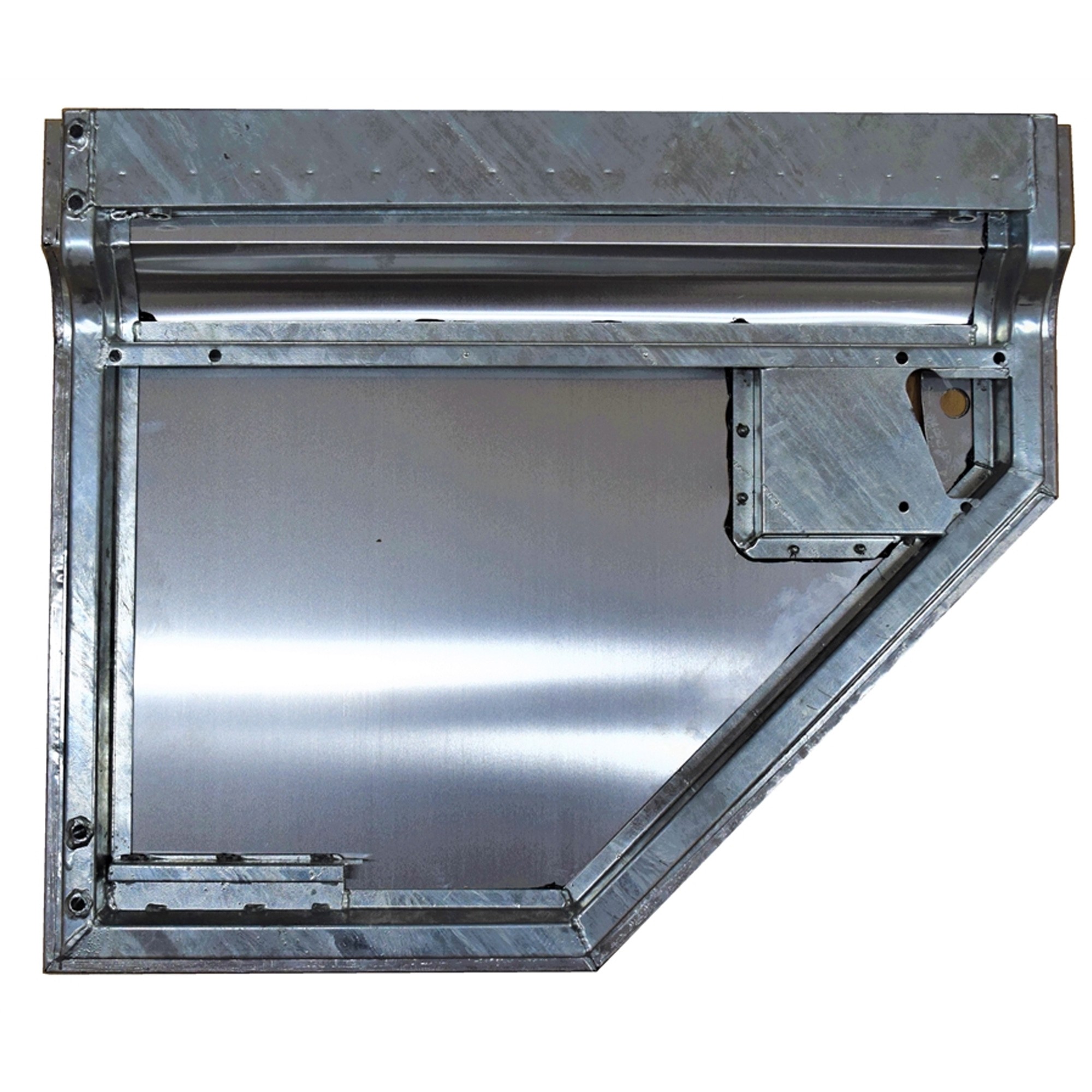 Galvanised RH Rear Side Door Bottom. (No Lock Hole)