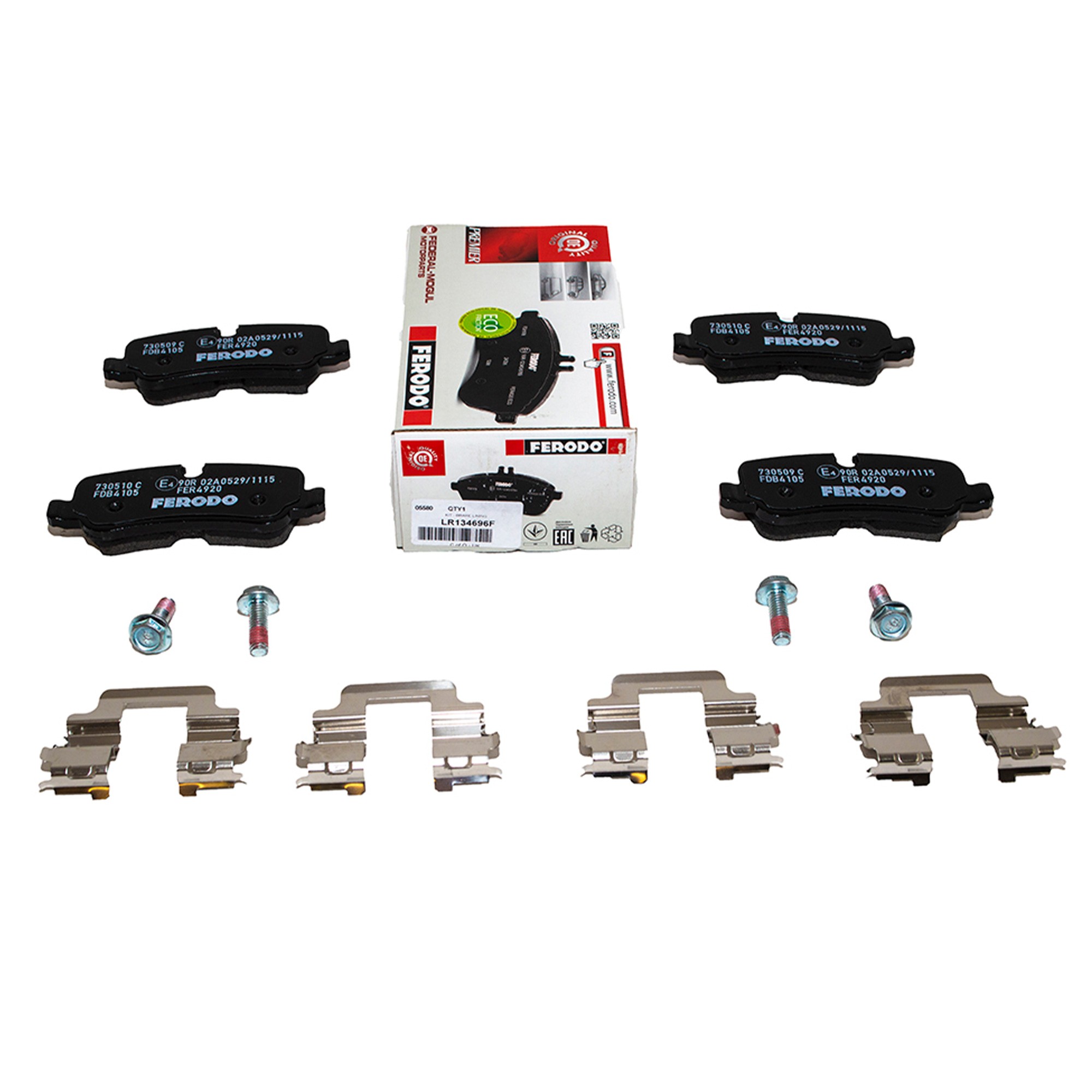 LR134696F - Ferrodo Rear Brake Pads Set Discovery 3/4 L322 and Range Rover Sport