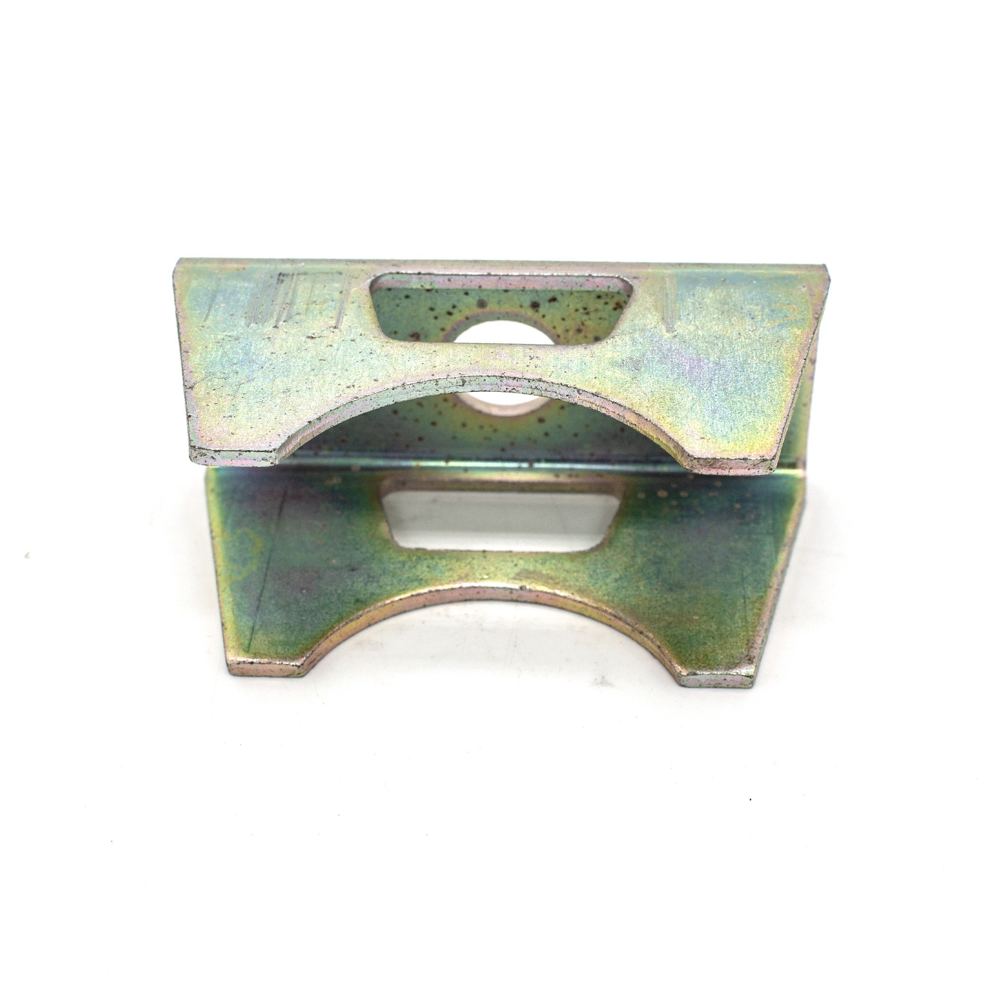 Genuine Rear Silencer Clamp Plate Range Rover Classic with Catalyst