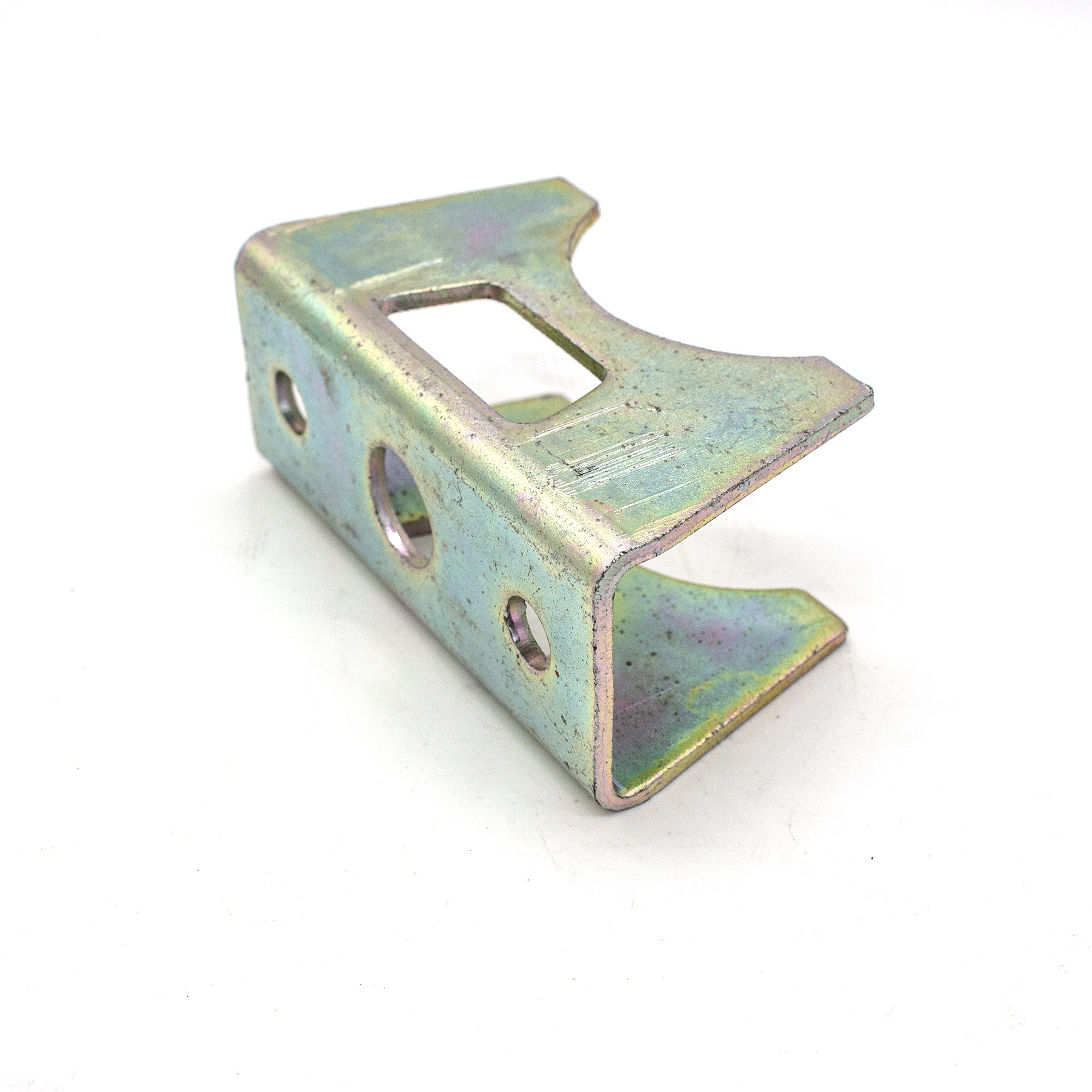 Genuine Rear Silencer Clamp Plate Range Rover Classic with Catalyst