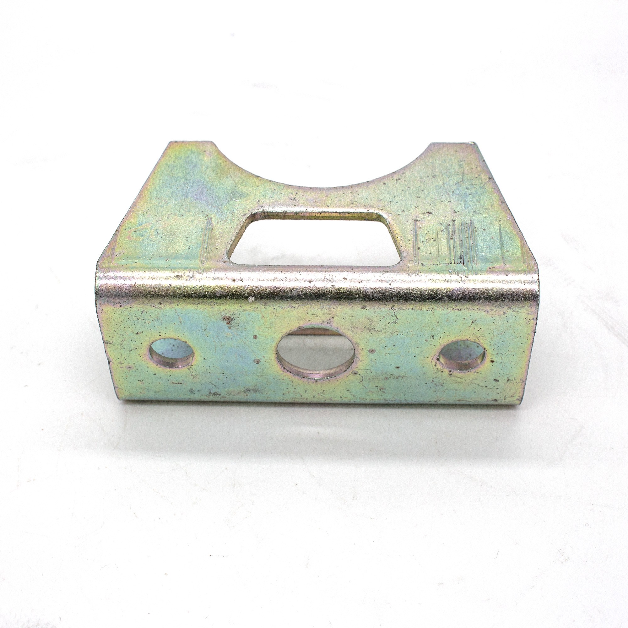 Genuine Rear Silencer Clamp Plate Range Rover Classic with Catalyst