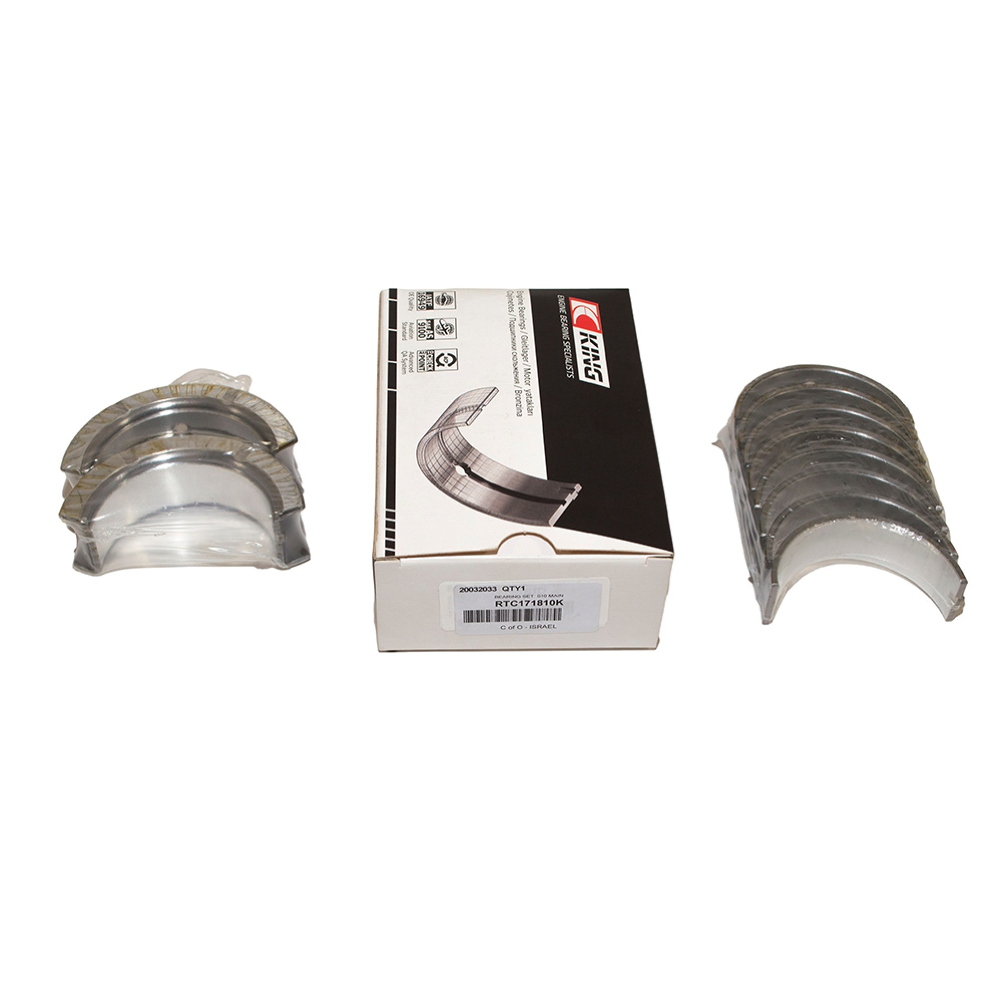 RTC171810K - King Main Bearing Set V8 010 Oversize