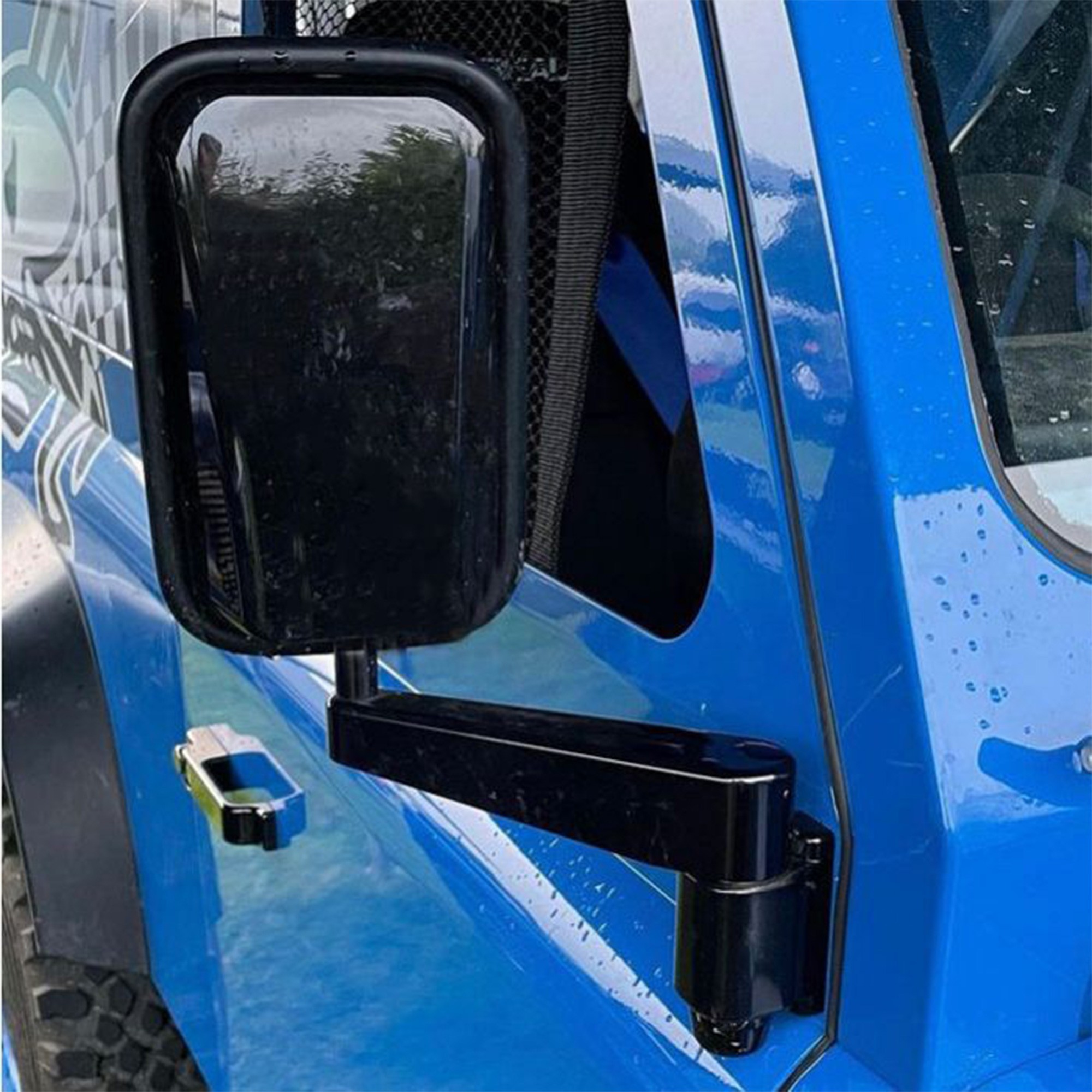 Optimill Defender Wing Mirror Arms (Billet Aluminium) - Black