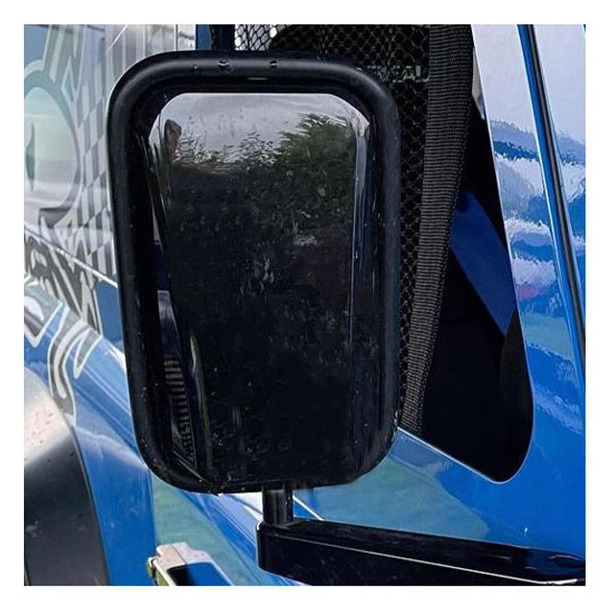 Black Gloss Mirror Heads Non Heated (Pair)