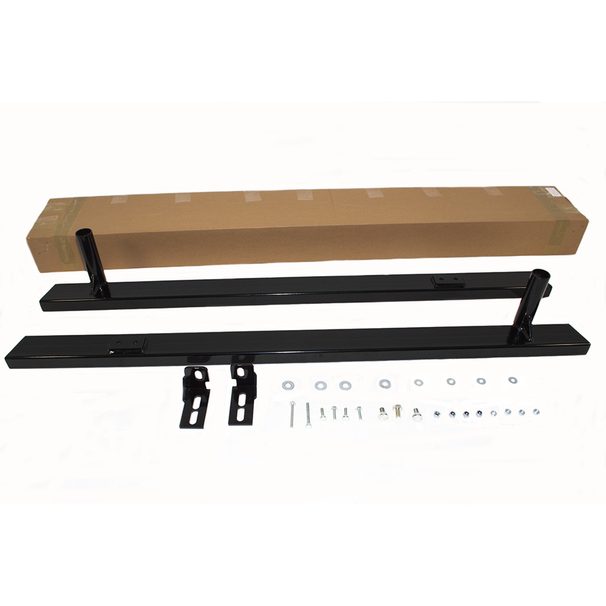 DA1307 - Rock Sliders Black Powder Coated Over Zinc for Defender 90