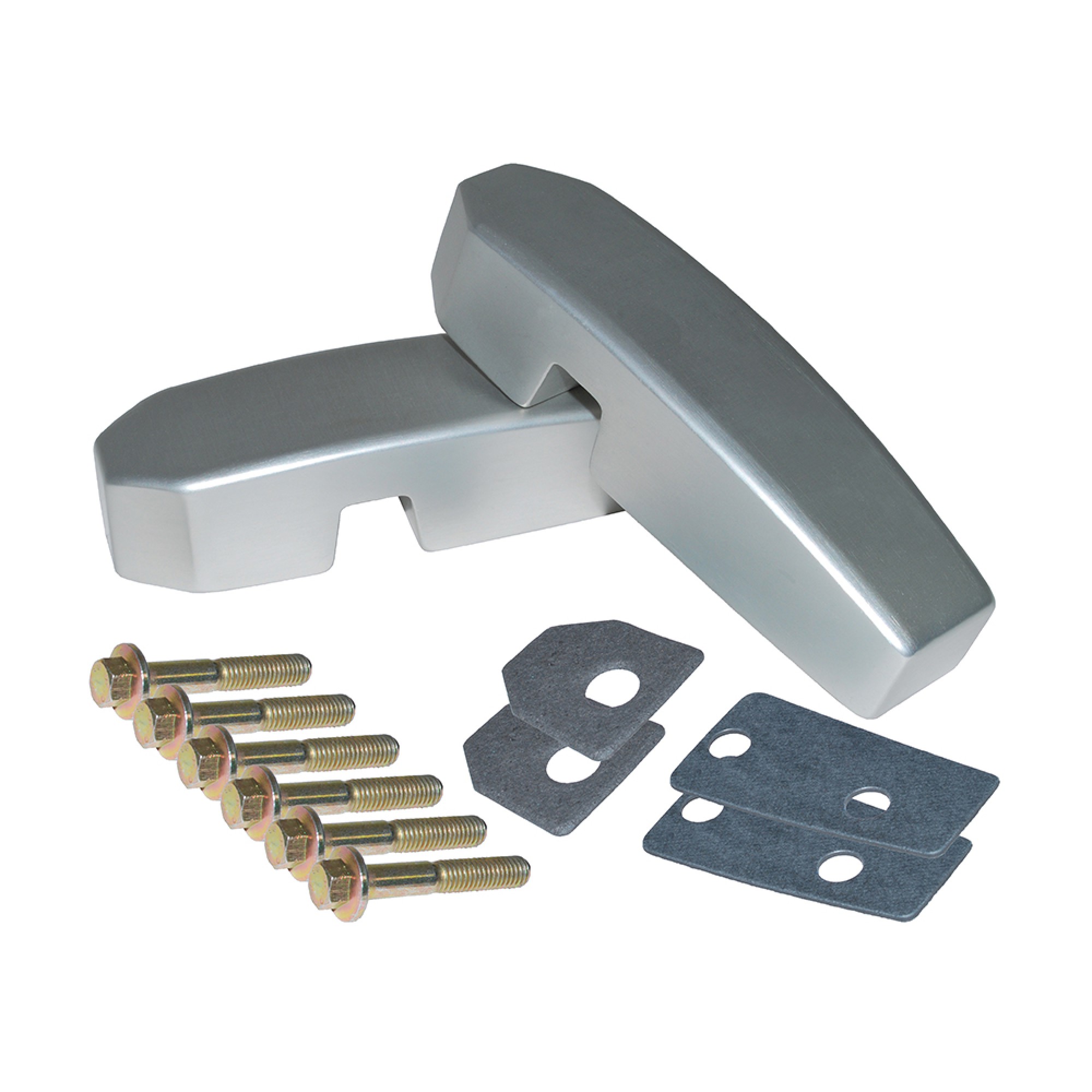 Aluminium Windscreen Bracket Pair Silver 90-110