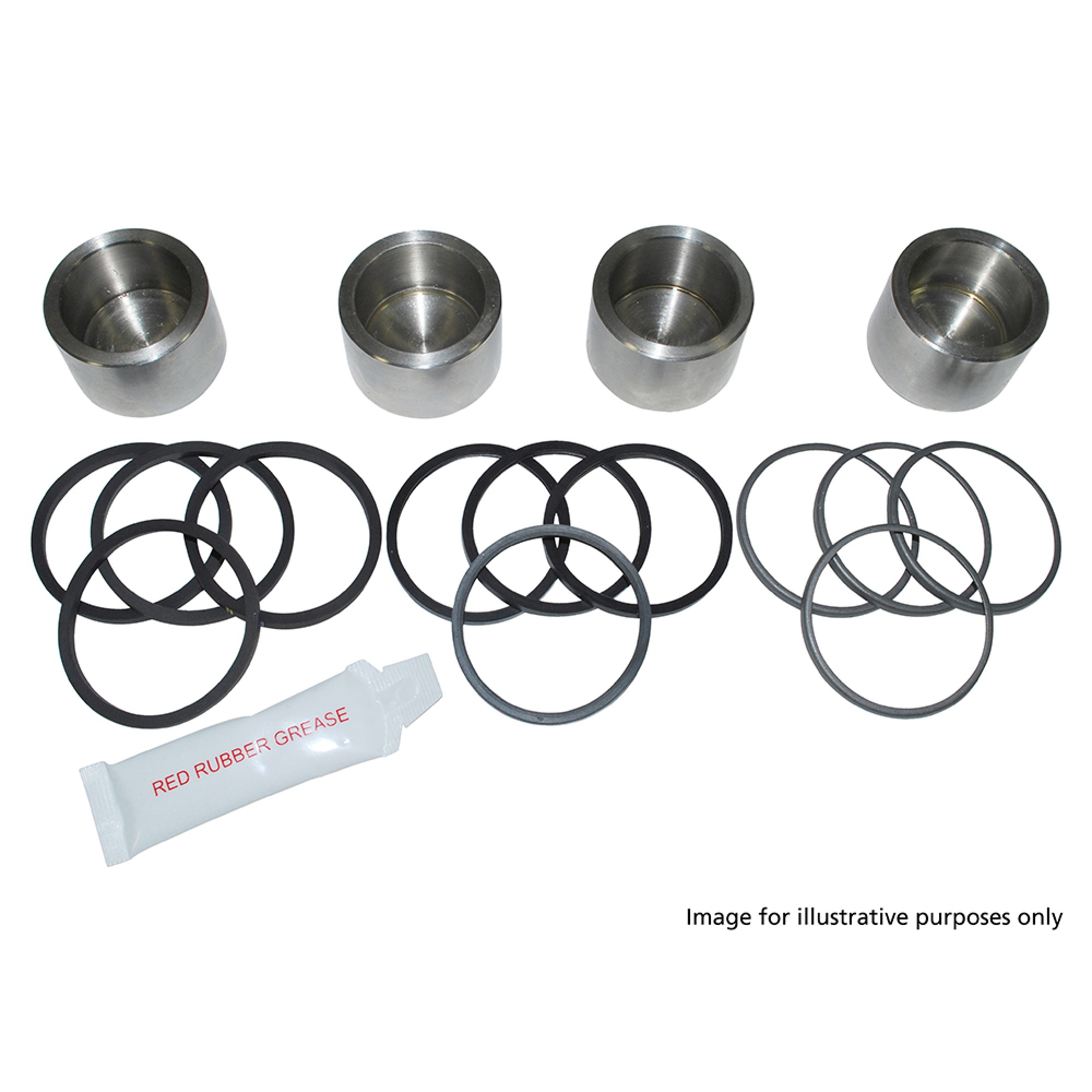 thumbnail image 2 of NMD Front Brake Caliper Seal Rebuild Kit For Polaris Sport / Magnum / Scrambler ATV (1994-2016) – OS161 2 of 5