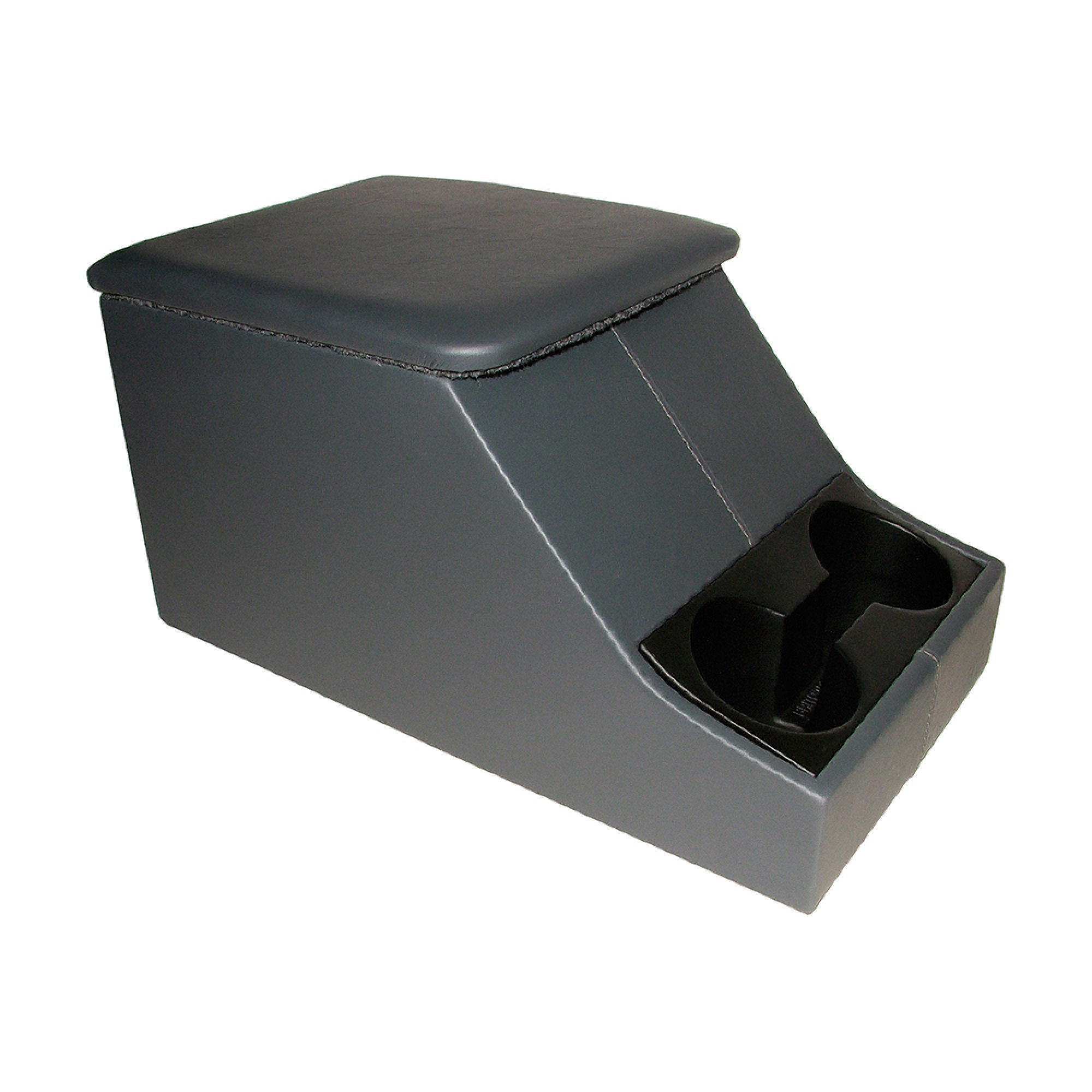 Cubby Box Defender Style with 2 Cup Holders Grey
