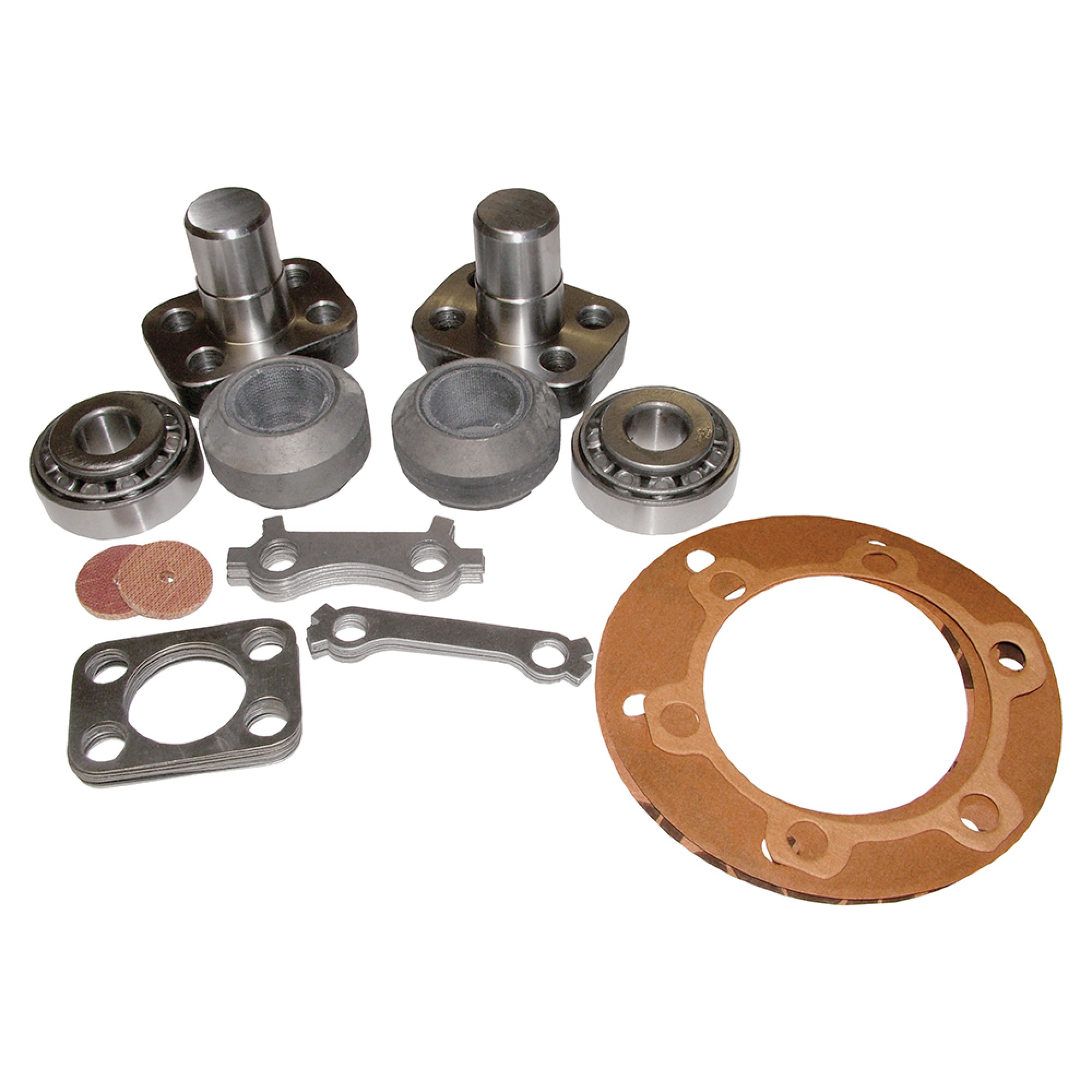 Swivel Pin Kit Complete for Both Sides. 1965-84 Includes Swivel Pin and Brackets Railko Bushes Thrust Washers Lockers and Shims. - DA2178