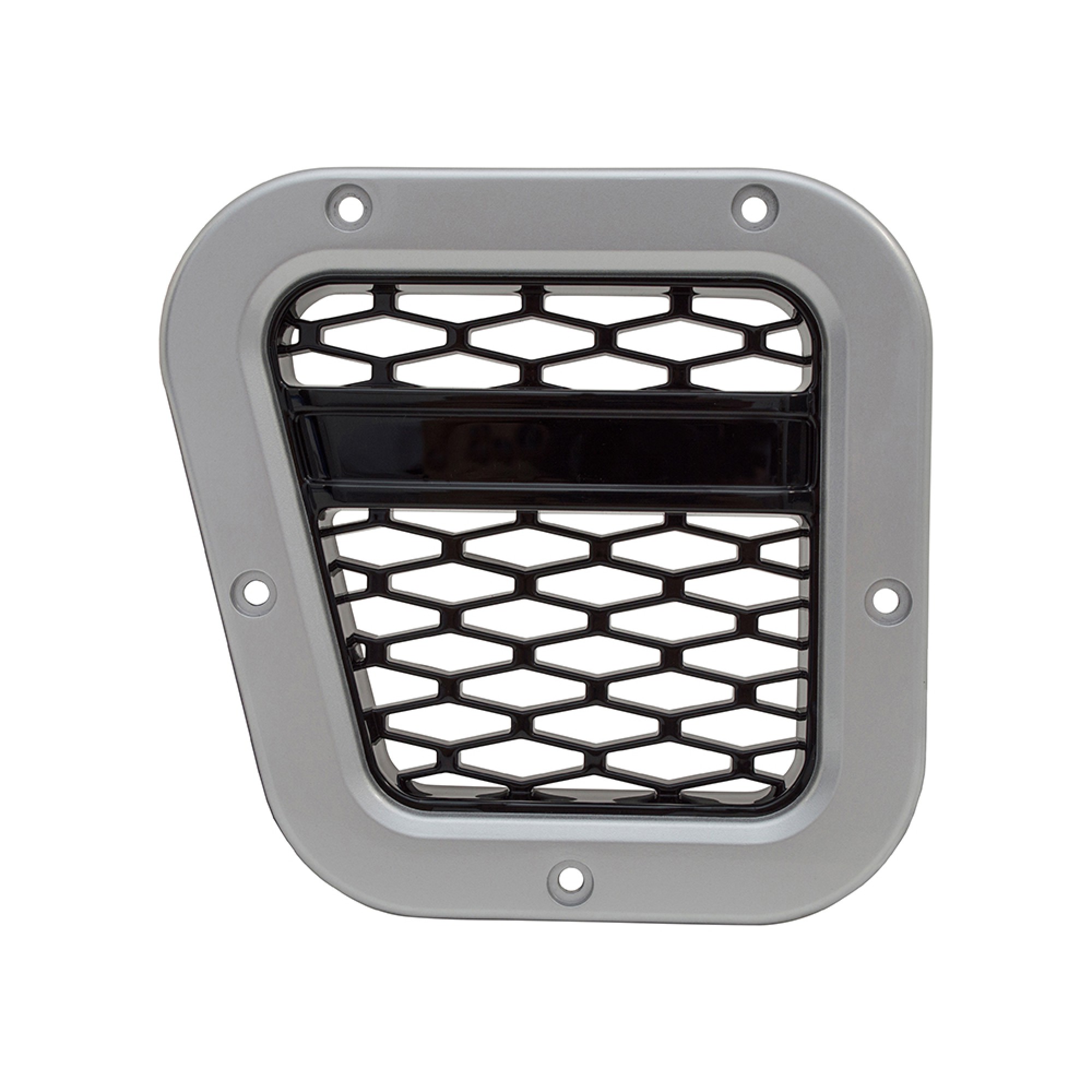 DA1973 Xs LH Intake Grill Silver with Black Mesh