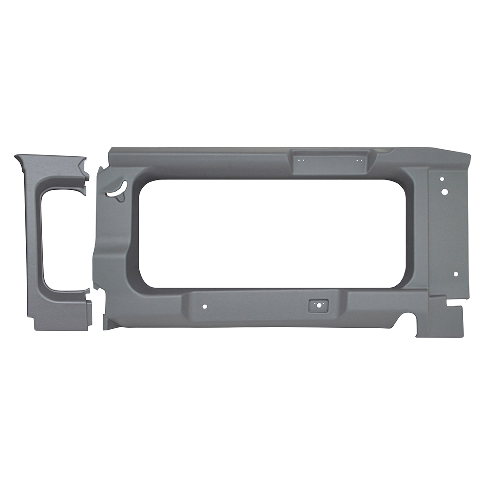 90 Rear Light Grey Window Surround with Window Cut Out
