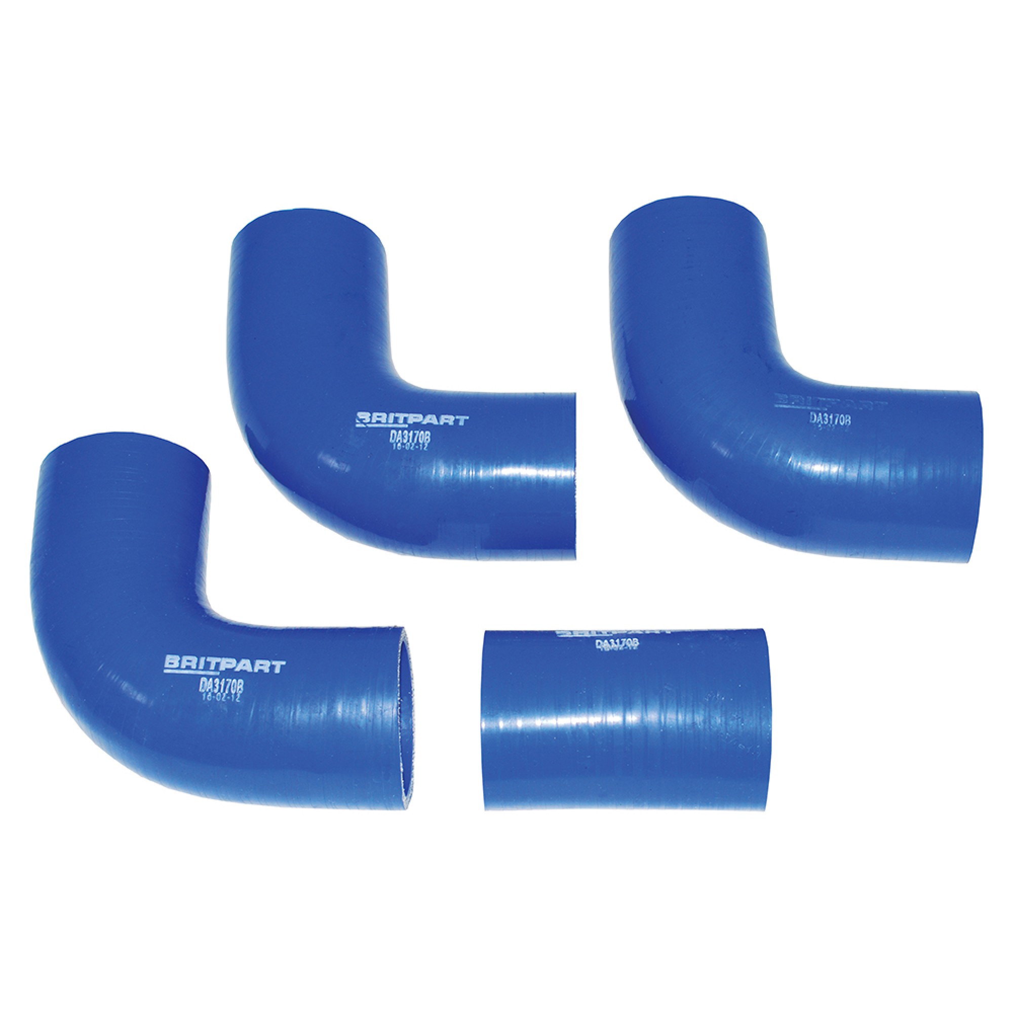 Blue Turbo Silicone Hose Kit Defender 200 TDI 4 Piece - DA3170B