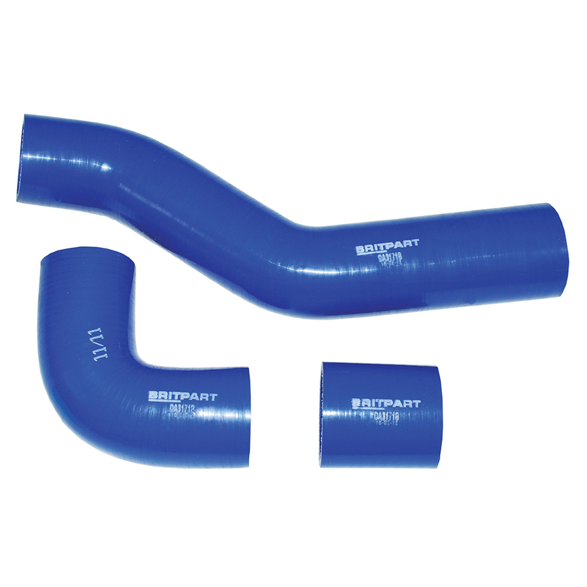 DA3171B - Blue Turbo Silicone Hose Kit Defender 300 TDI 3 Piece