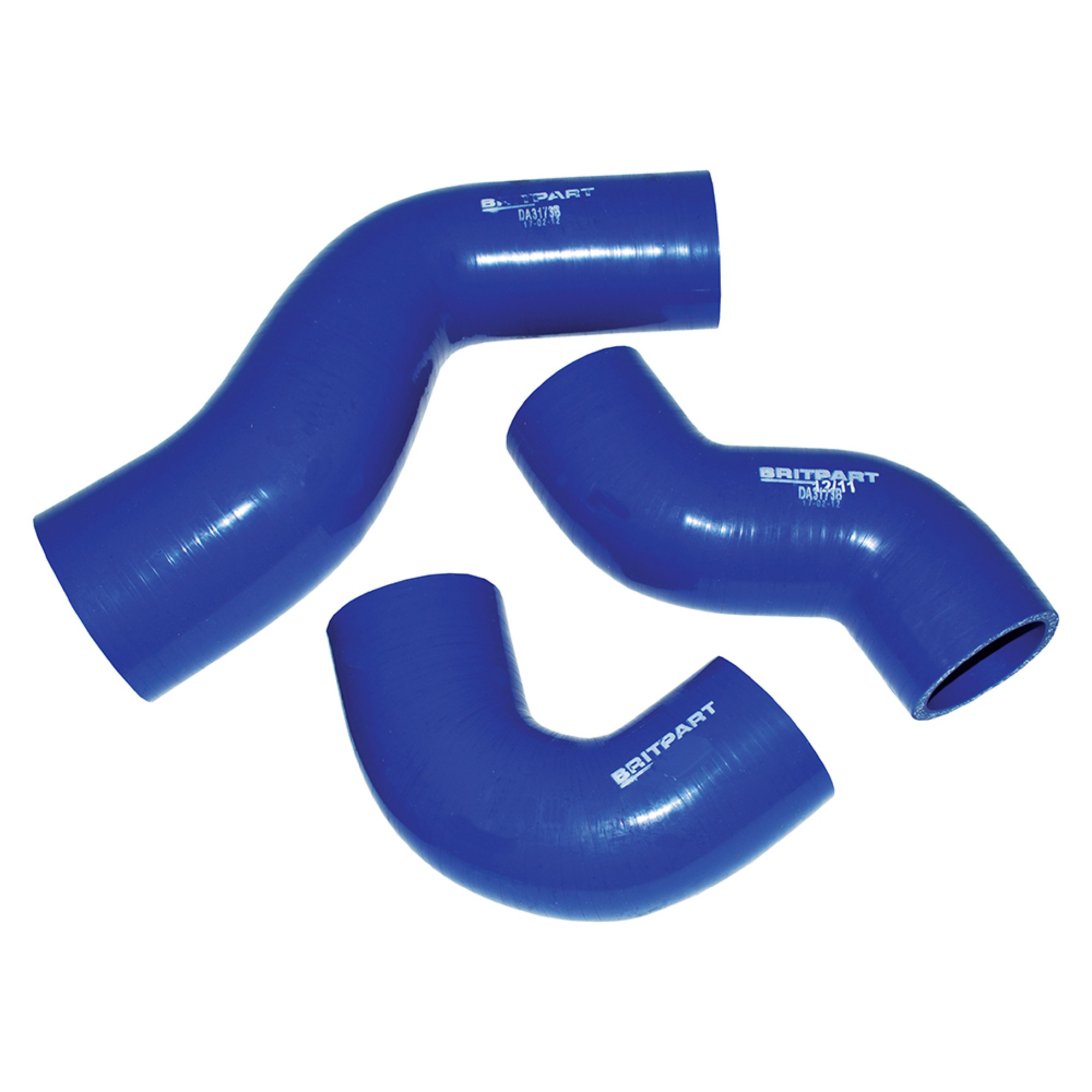 DA3173B - TD5 Defender Blue Turbo Silicone Hose Kit 3 Piece