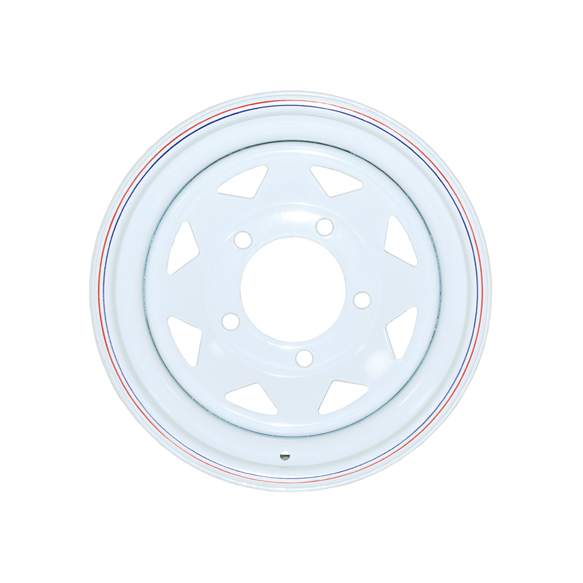 DA3187 - White 8 Spoke Steel Wheel 7X16