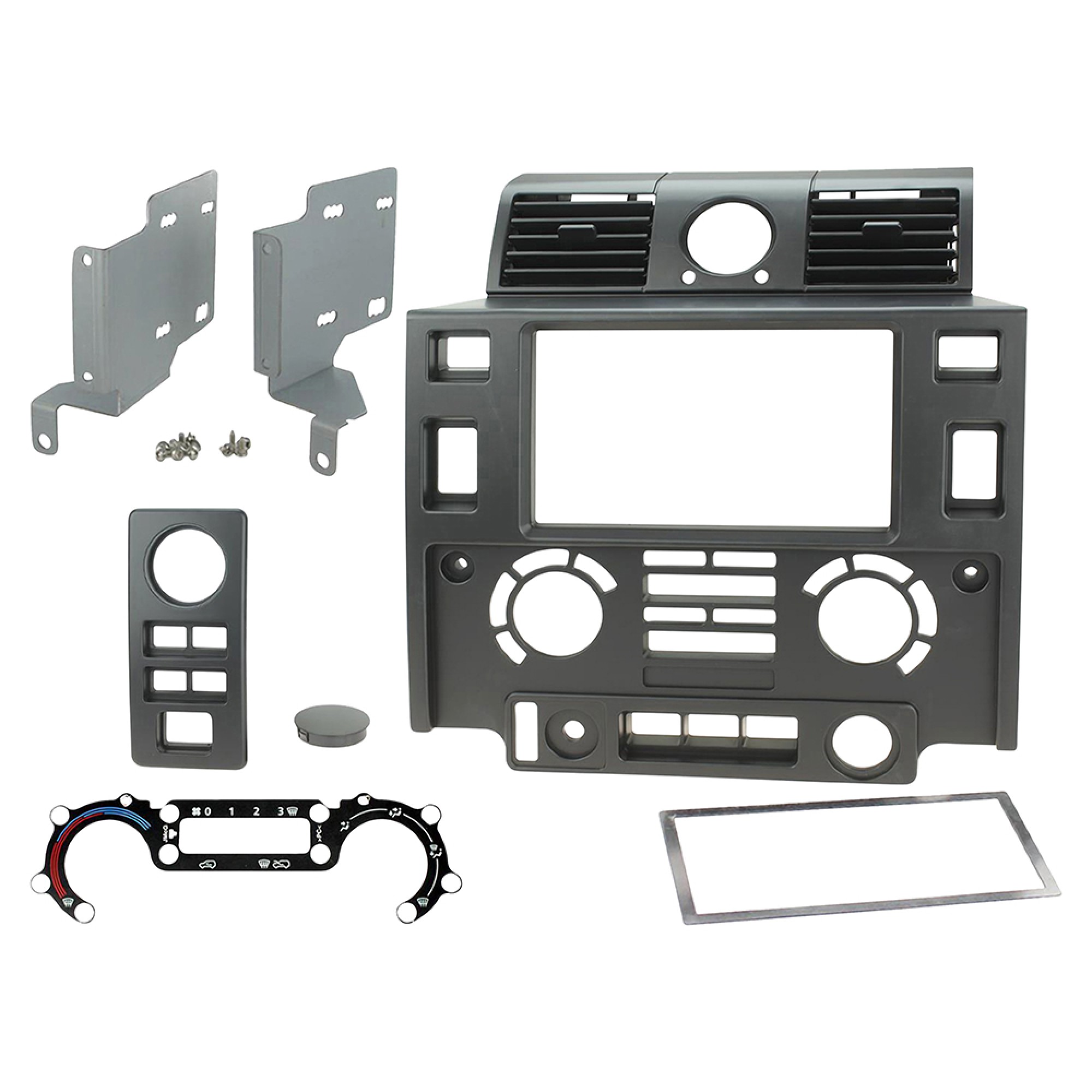 DA2682 - Matt Blk Puma Double Din Fascia Moveable Vents