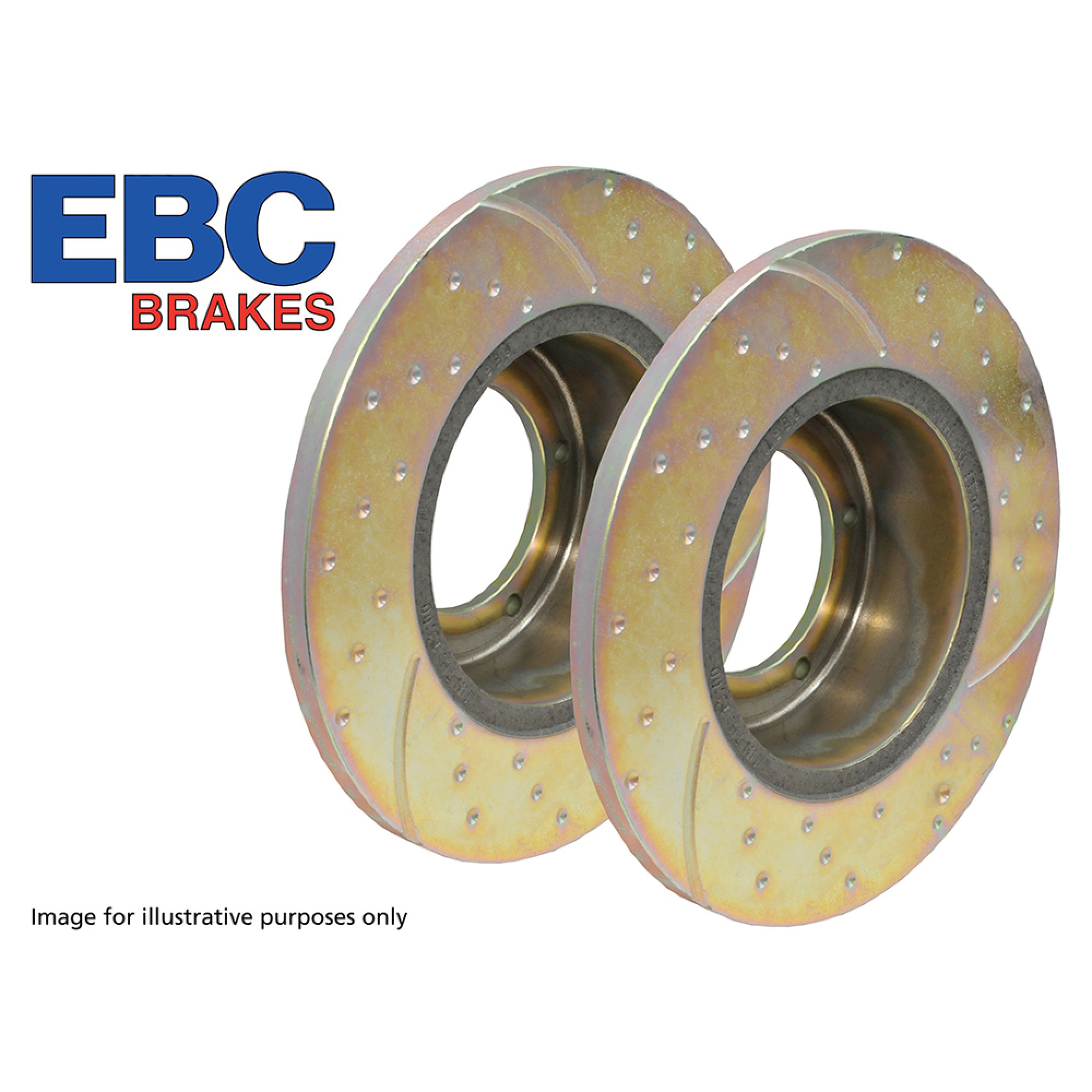 DA4165 - Ebc Solid Front Slotted Performance Brake Disc (Pair)