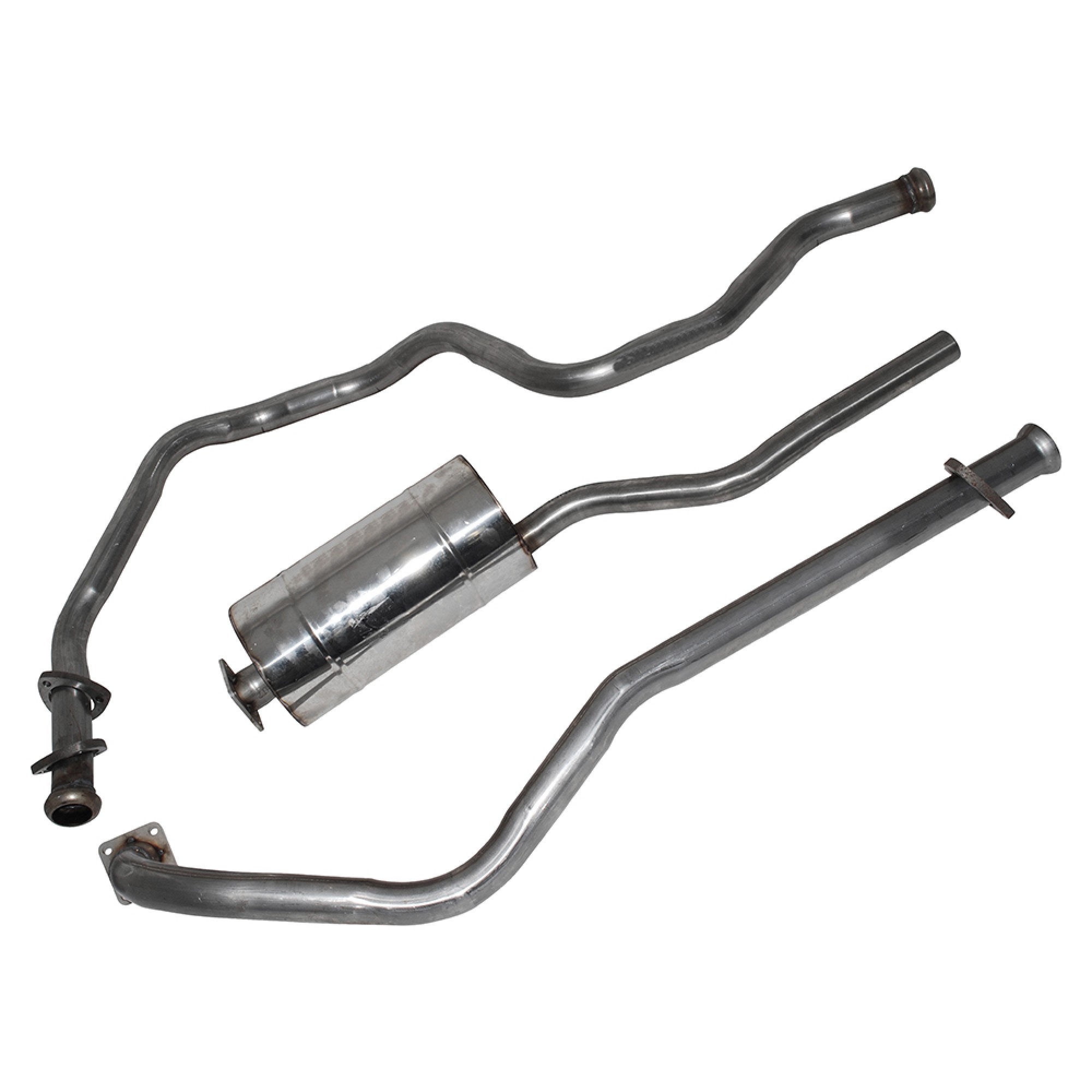DA4251 - Series 3 SWB 2.25 Diesel Stainless Steel Exhaust System Front  Pipe/Link Pipe/Rear Silencer