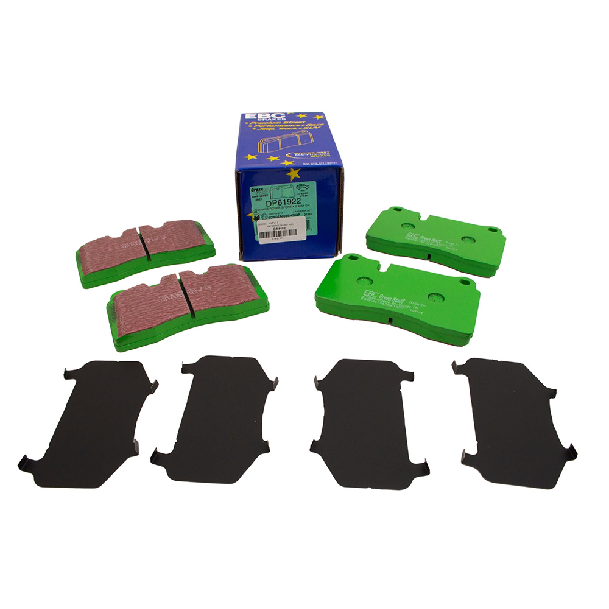 DA4482 - Green Stuff Front Brake Pad Set High Performance