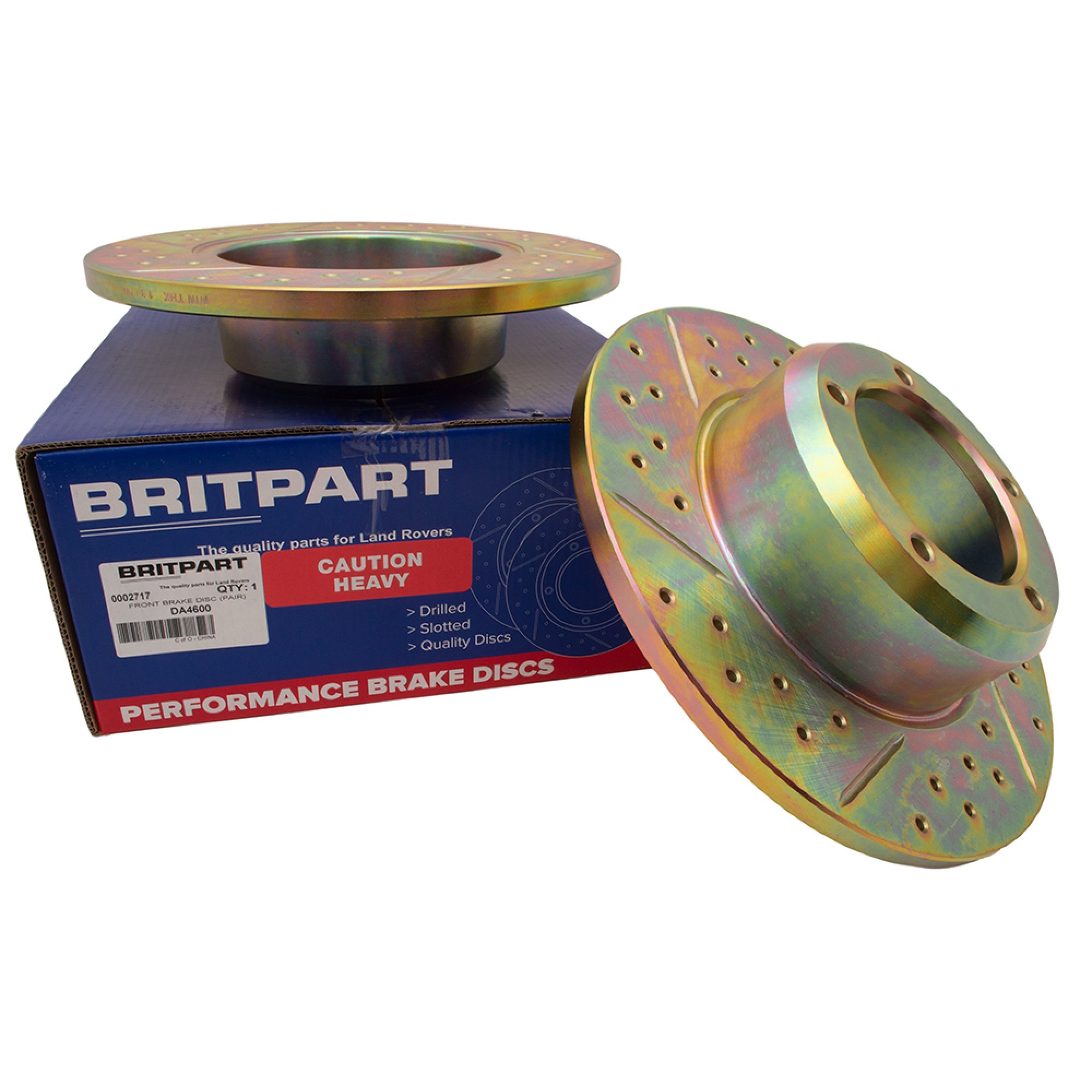 Solid Front Slotted Performance Brake Disc (Pair)