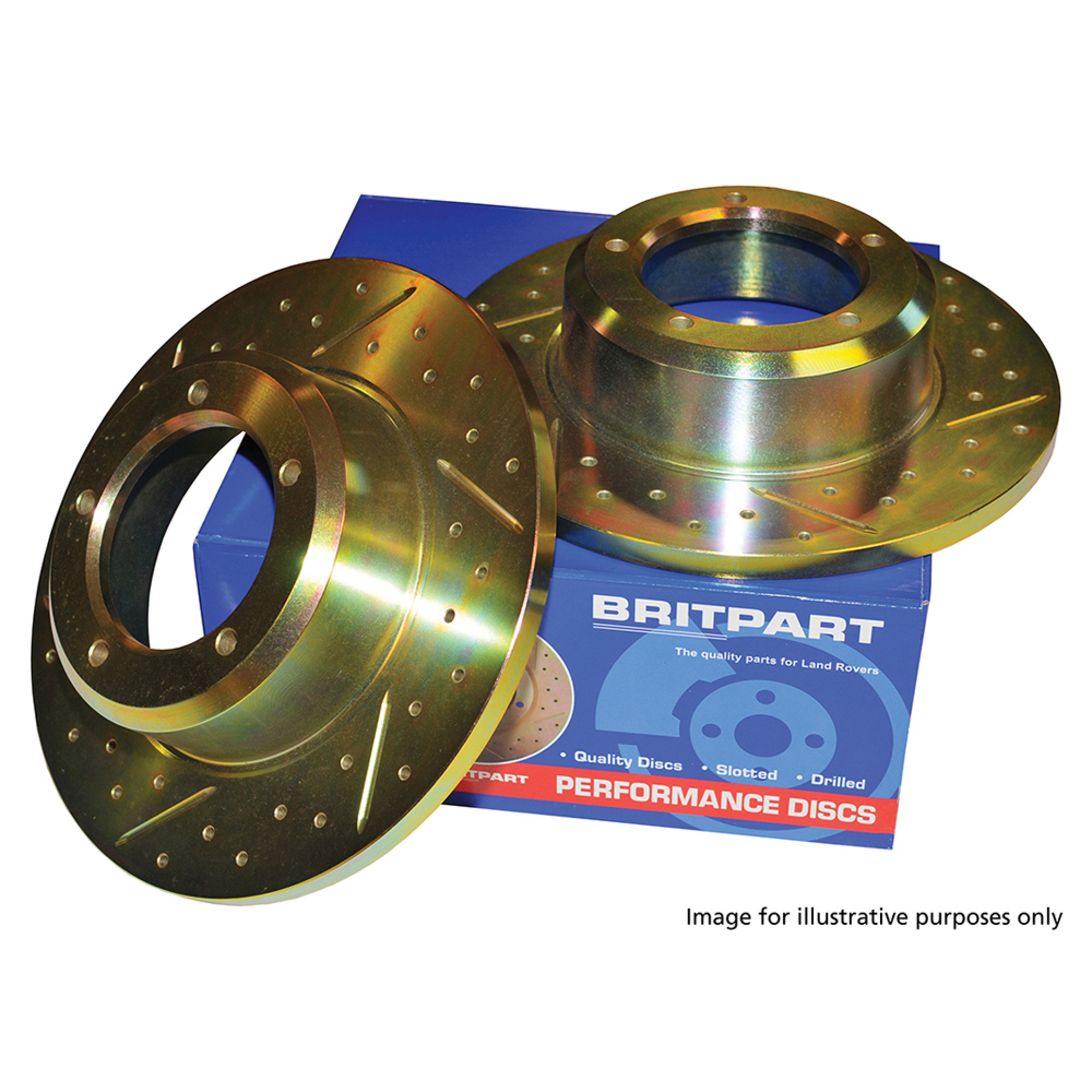 Performance Rear Brake Disc Pair for Range Rover L322