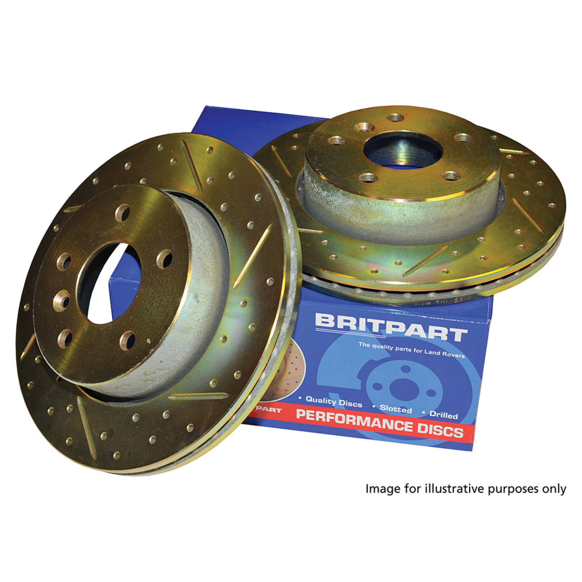 DA4615 - Rear Brake Disc Drilled and Grooved (Pair)