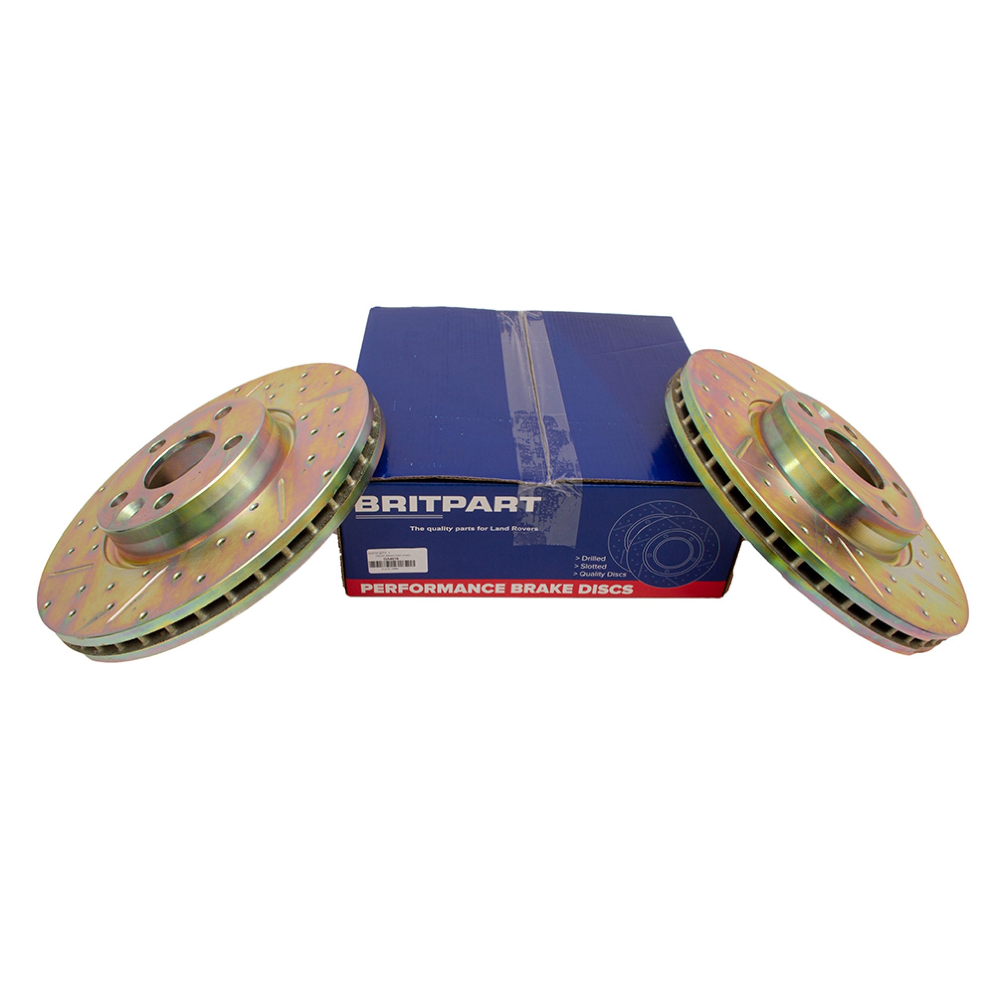 DA4618 - Front Brake Discs Freelander 2.2 Diesel Vented and Drilled