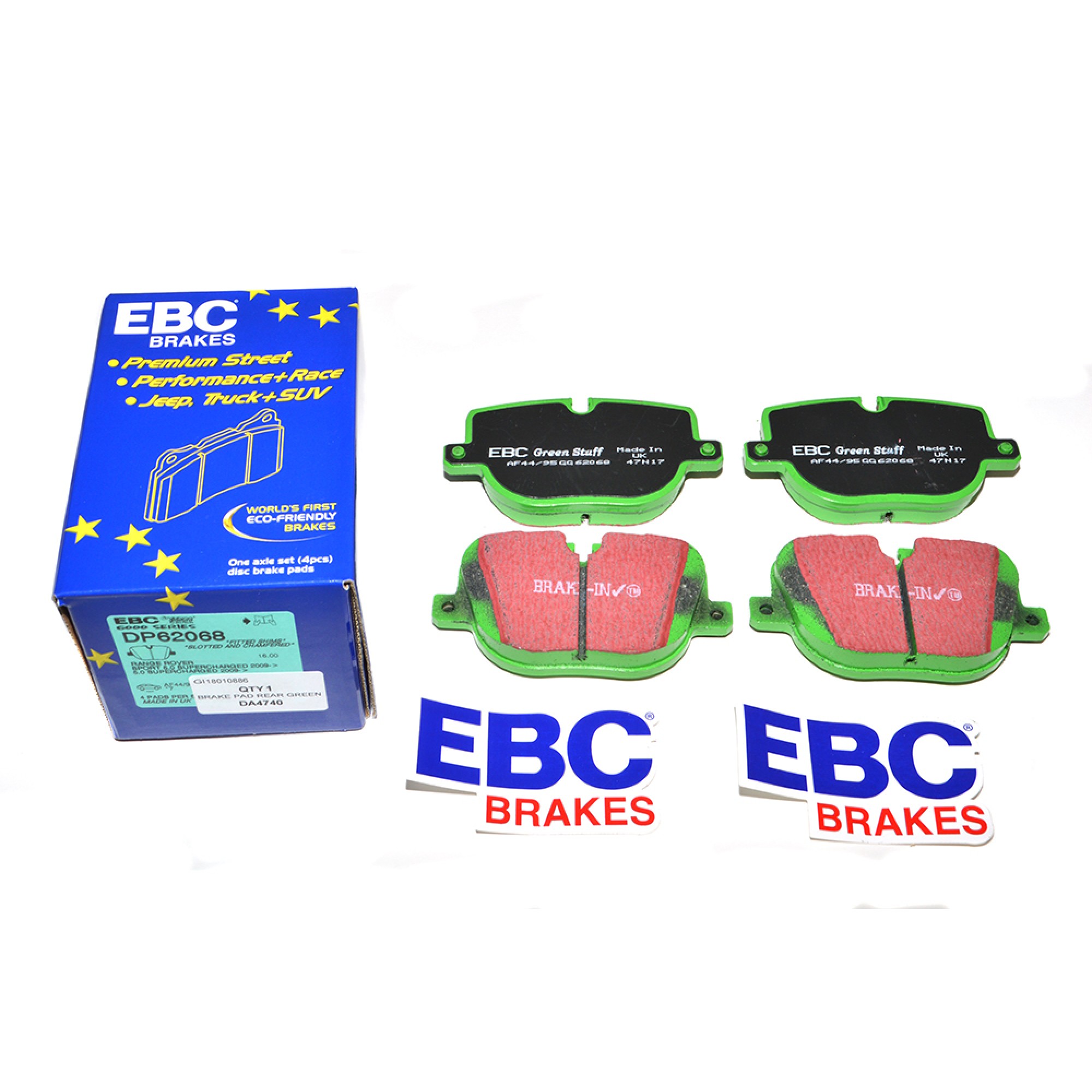 DA4740 - Ebc Green Stuff Rear Break Pads Range Rover 2010 on