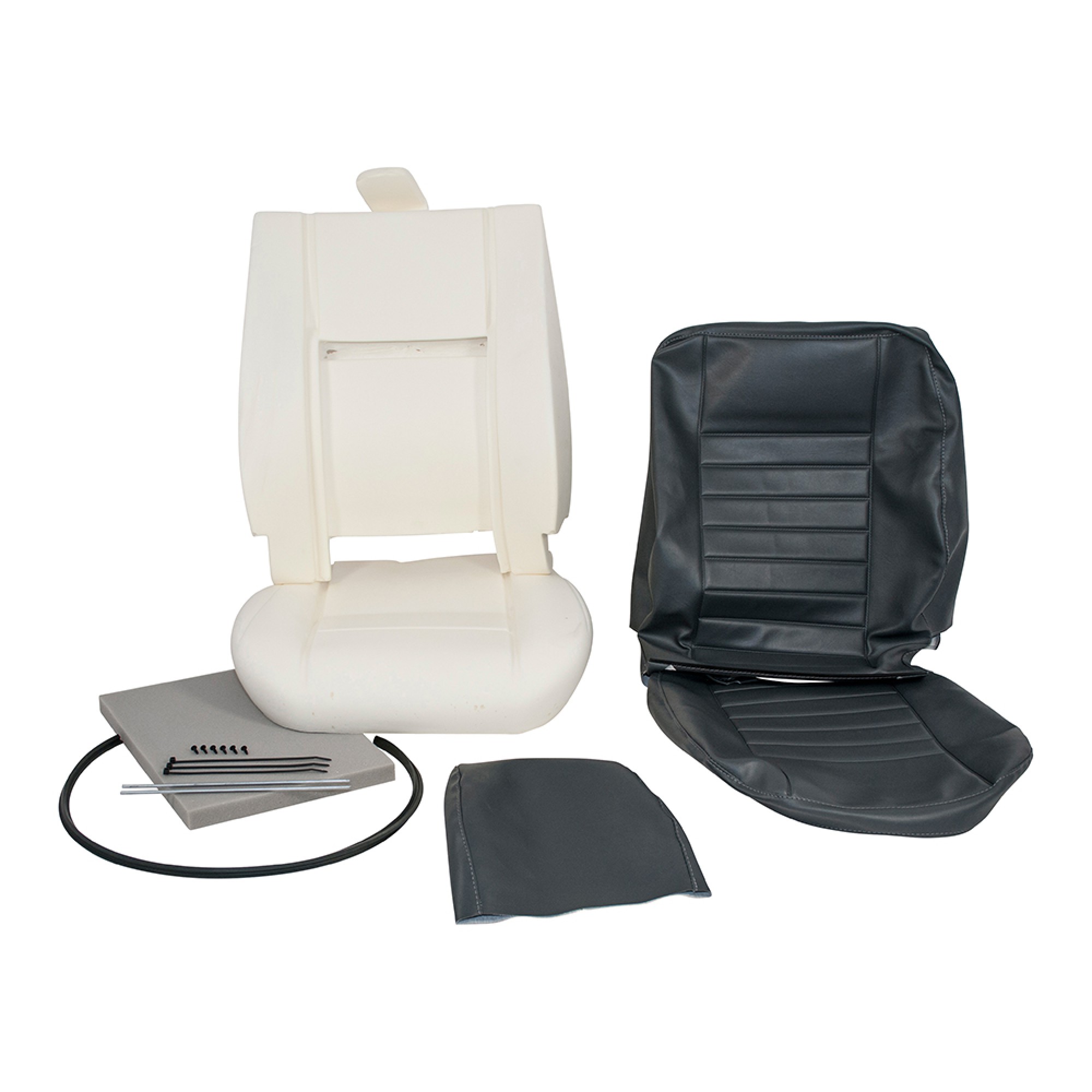 DA5630E - 90/110 Front Outer Single Seat Retrim Kit Grey upto 2007 No Glue