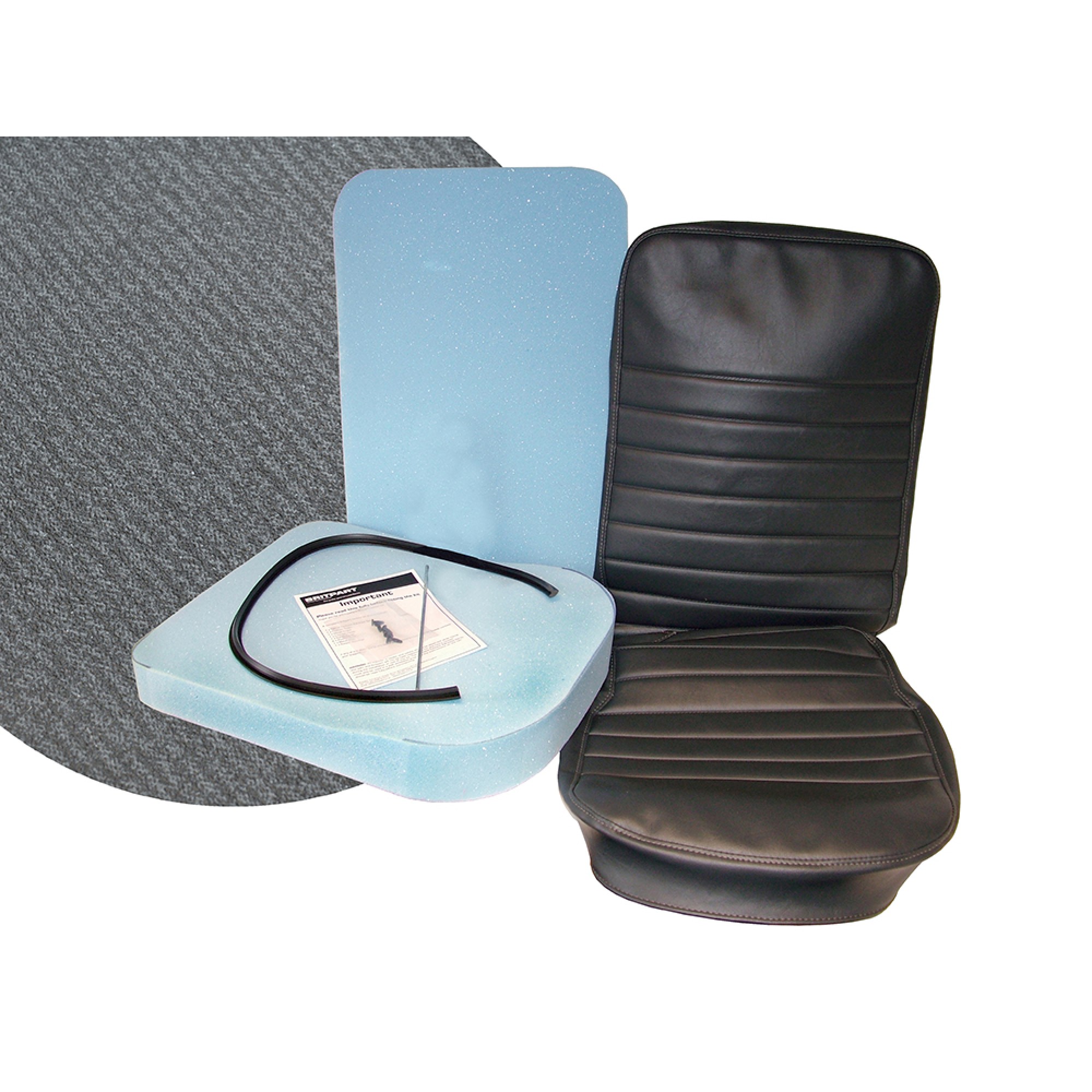 DA5632E - 90/110 Front Centre Seat Retrim Kit Denim Twill 1990 Onwards No Glue