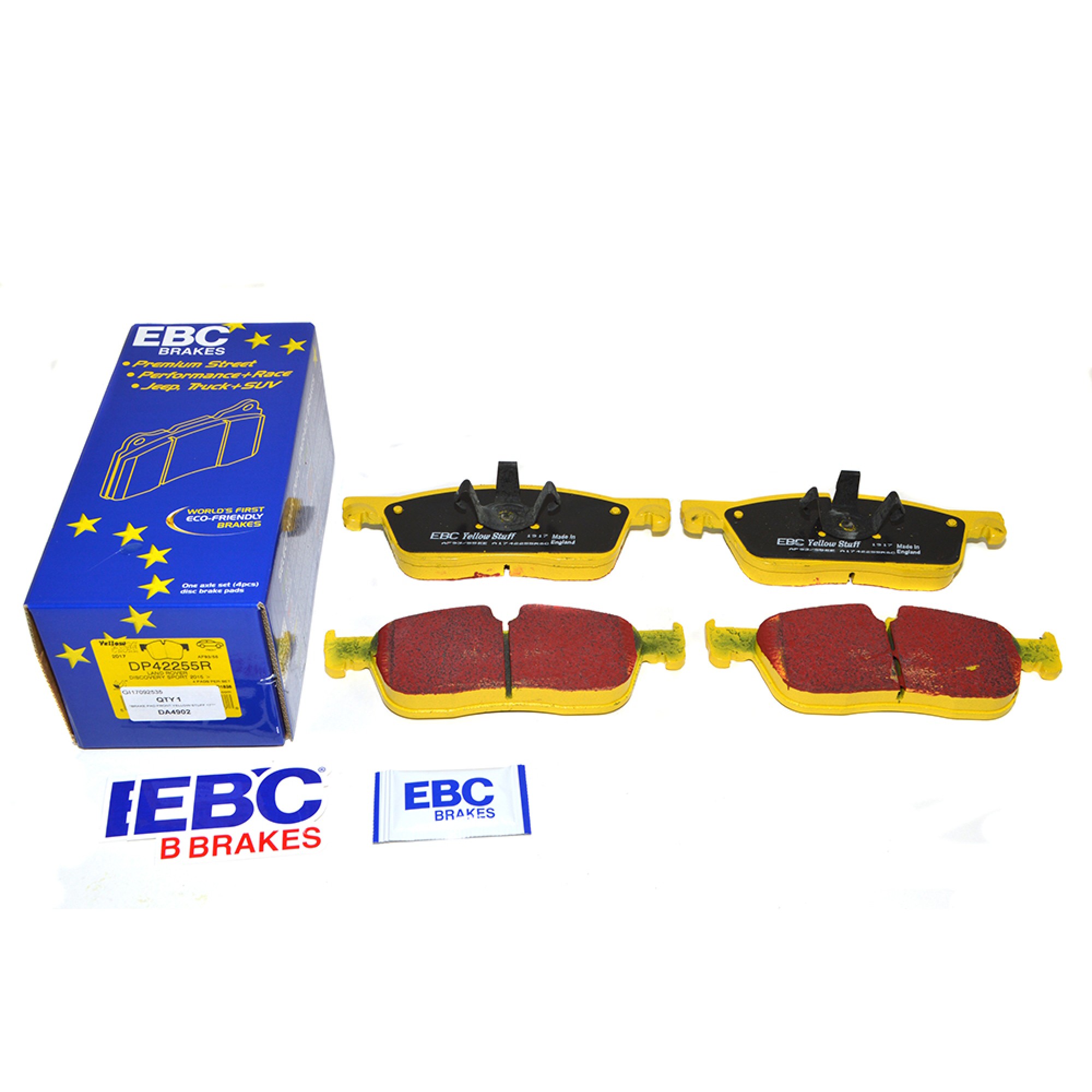 DA4902 - Dis Sport/Evoque Brake Pad Front Yellow Stuff 17" Gh on