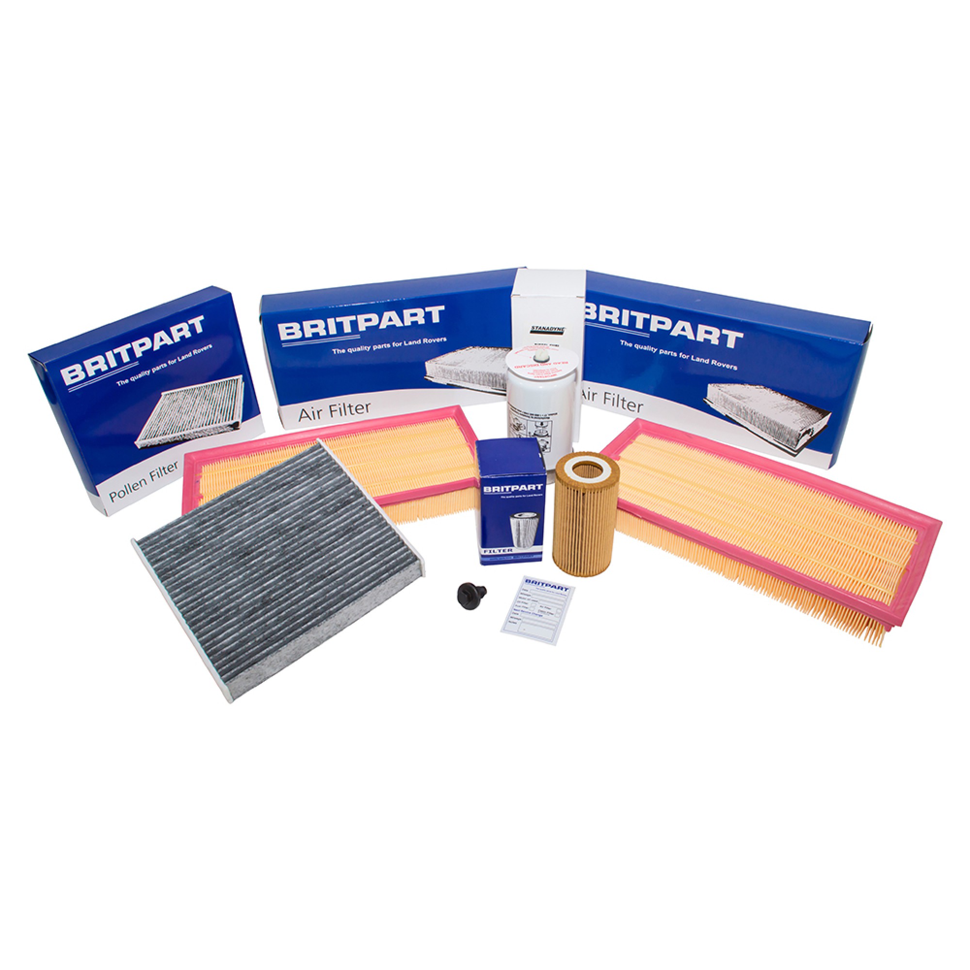 Full Service Filter Kit For Range Rover L405 4.4 SDV8 (2013+) – Oil, Air, Fuel, Cabin – LR Trade Parts UK