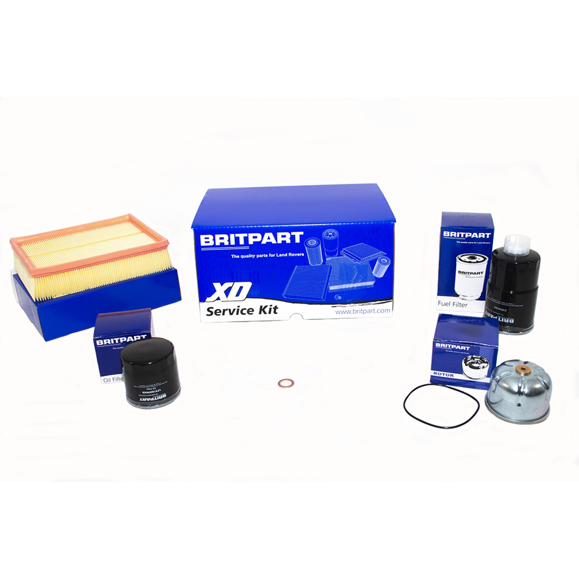 DA6004XD - Britpart Xd Defender and Discovery 2 TD5 Service Kit Short Main Oil Filter for Easier Changing