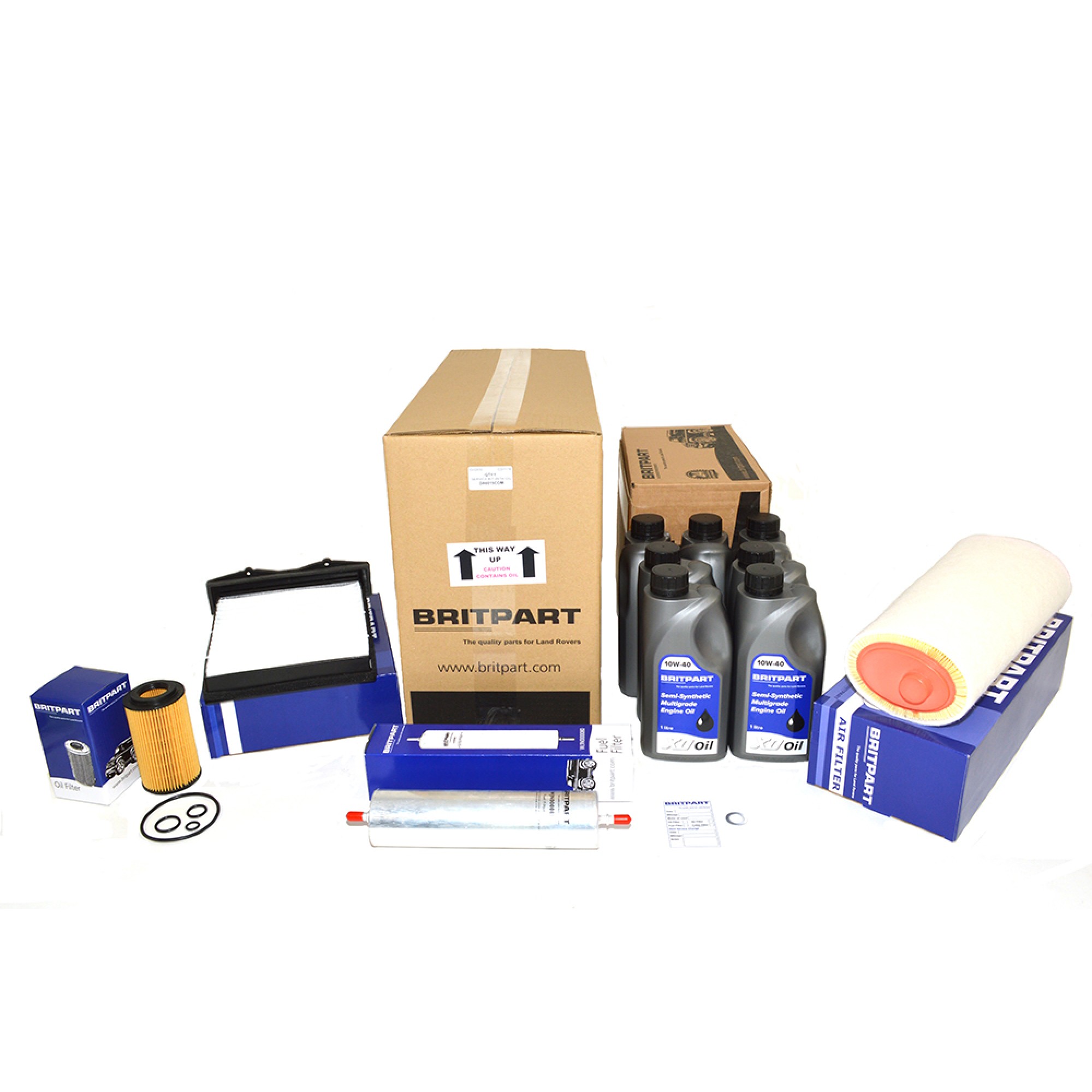Britpart Service Kit TD4 Freelander from 2A with Oil 10W40 ( Unable to Ship Overseas See Alternative DA6015 ) - DA6015COM