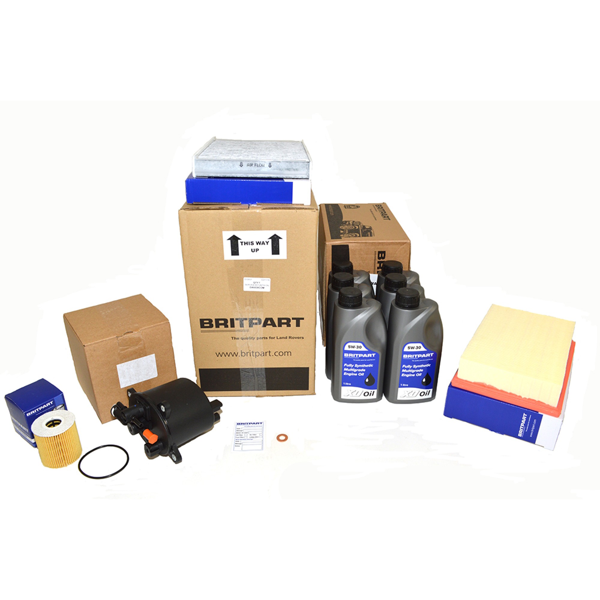 Britpart Service Kit Freelander 2 2.2 Diesel with Oil 5W30 ( Unable to Ship Overseas See Alternative DA6038 ) - DA6038COM