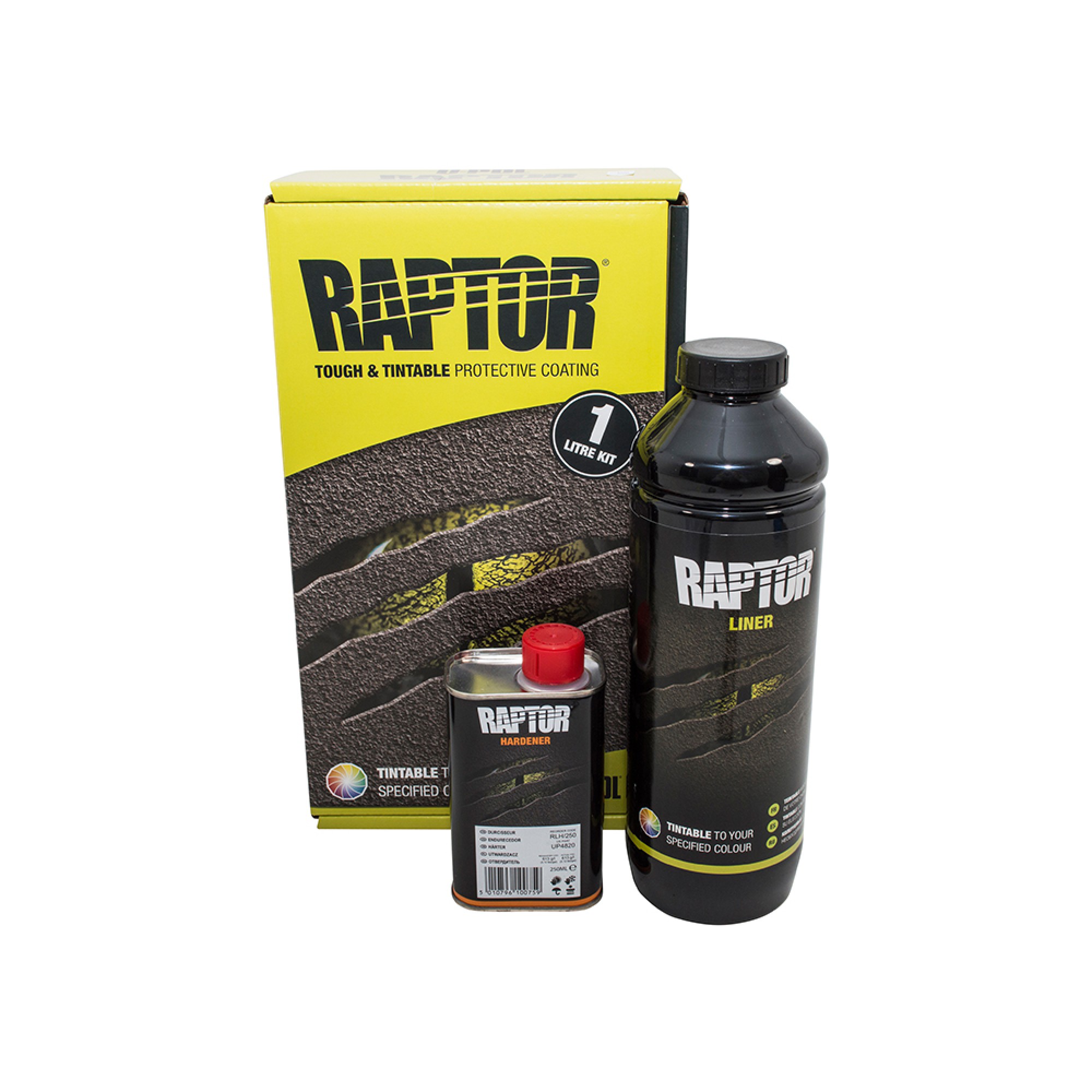 DA6498 - Raptor 1L Kit Inc Tintable 750ML Raptor and 250ML Hardener