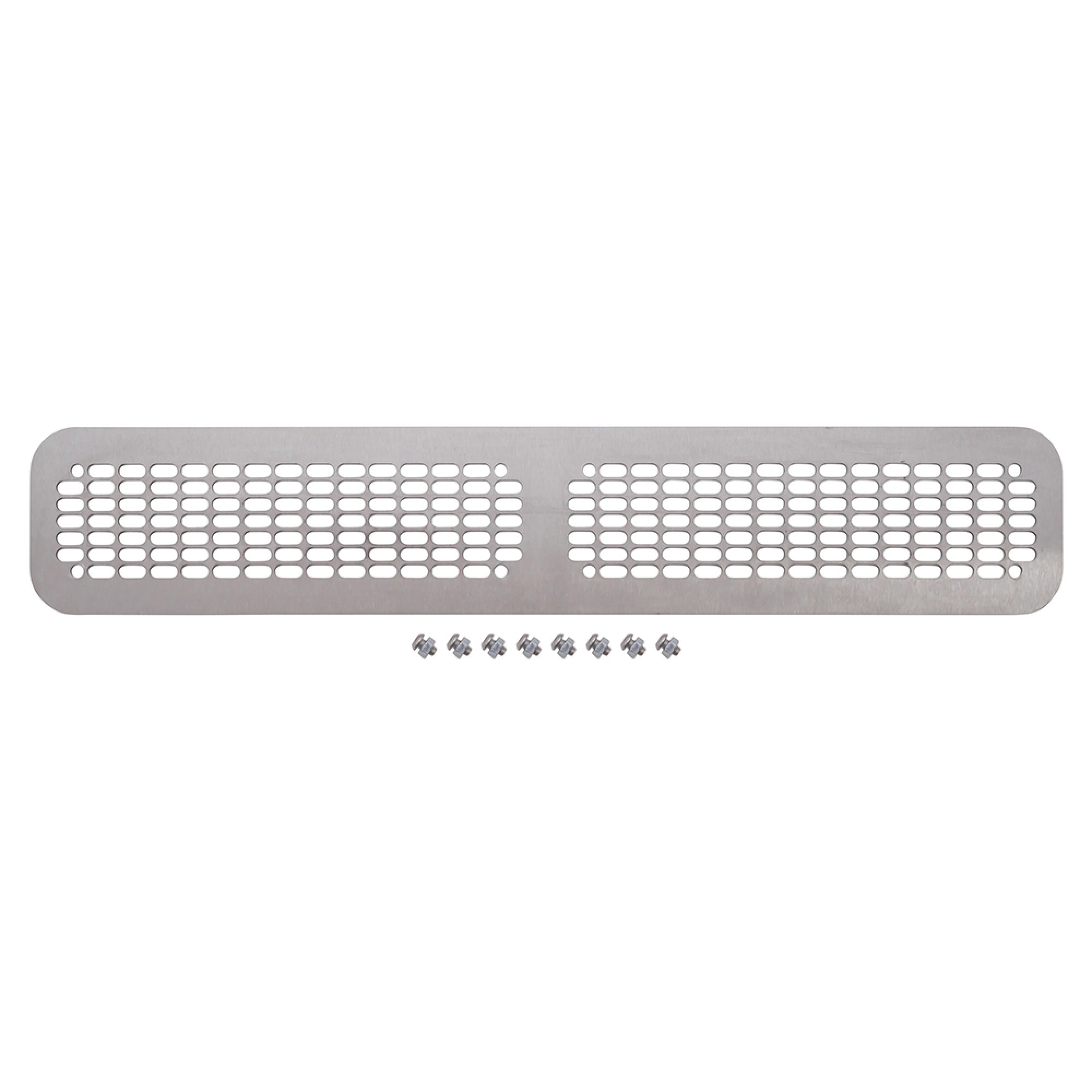 Front Grille Lower without Air Con Stainless Steel Defender