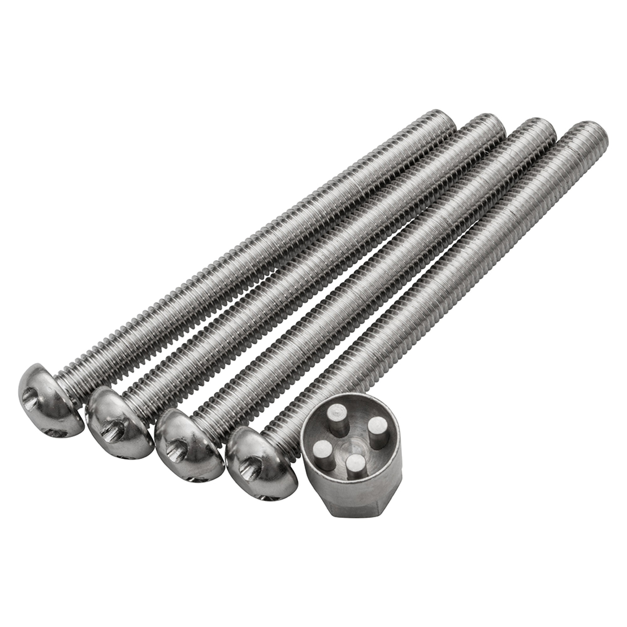 DA7333 - Tamper Proof Bolt Set M10 x 110 Includes 4 Bolts and 1 Key