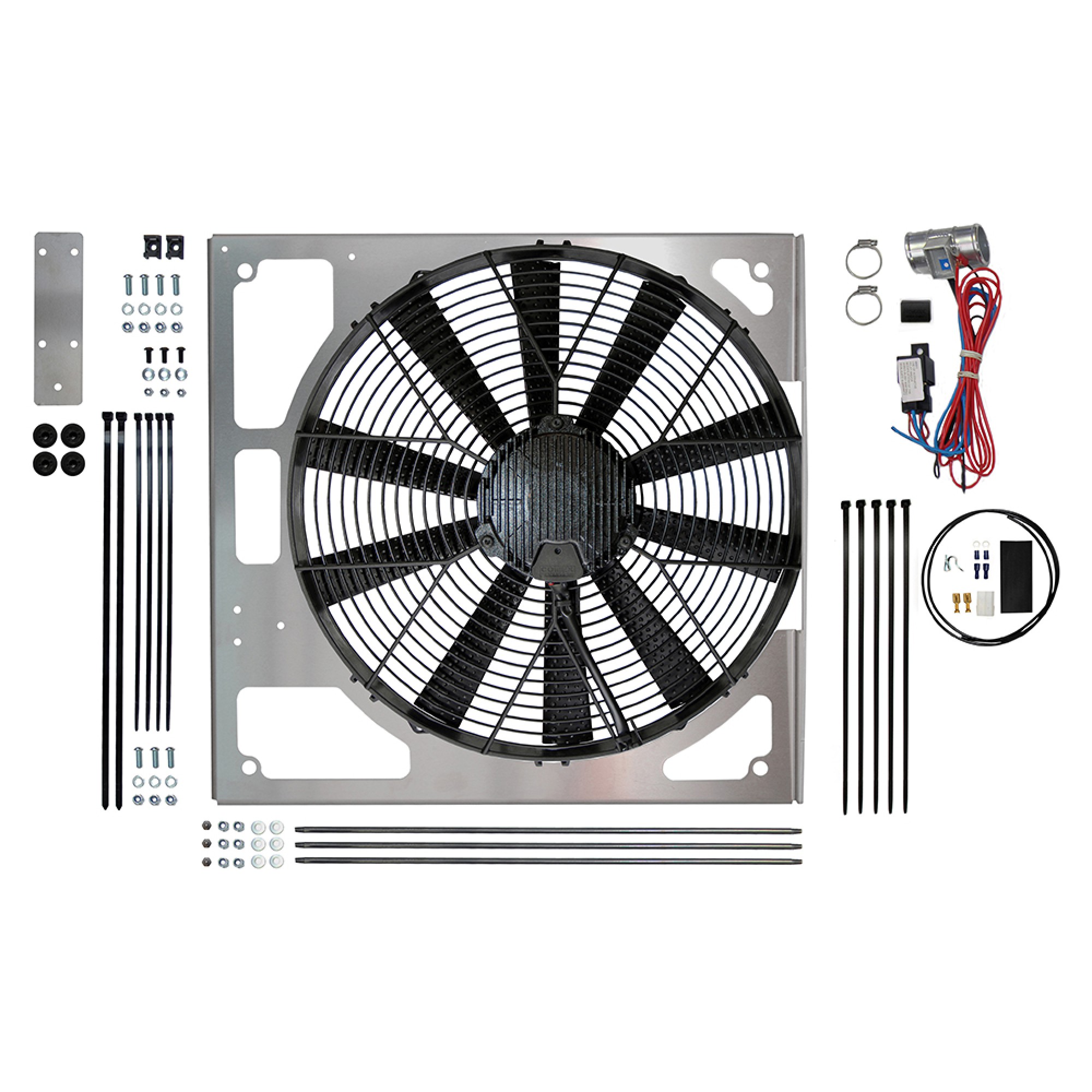 DA8968 - Revotec Electronic Fan Conversion Kit Discovery and 90/110 TD5 15.2" High Power Suction Fan