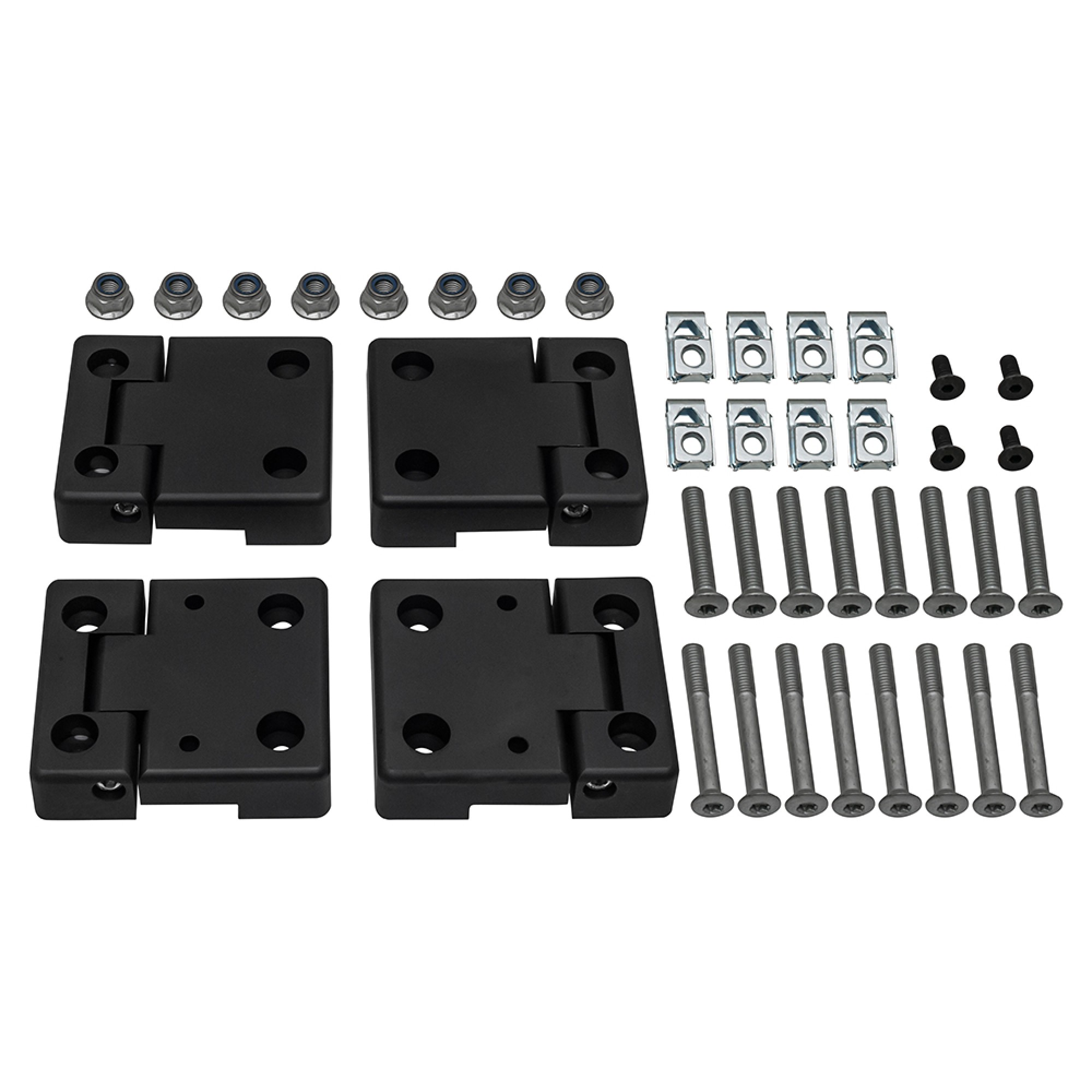 Front Door Hinges Anodised Black Aluminium 90/110 and Series 3 Comes with Steel Hinge Pins. 4 Hinges Per Set Complete with Fixings