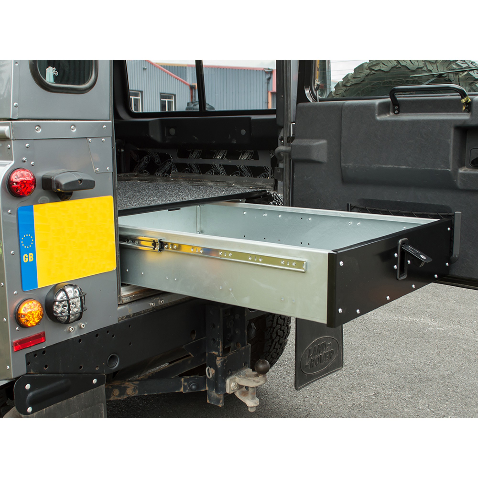 Rear Defender 90 Hd Drawer System Push Lock