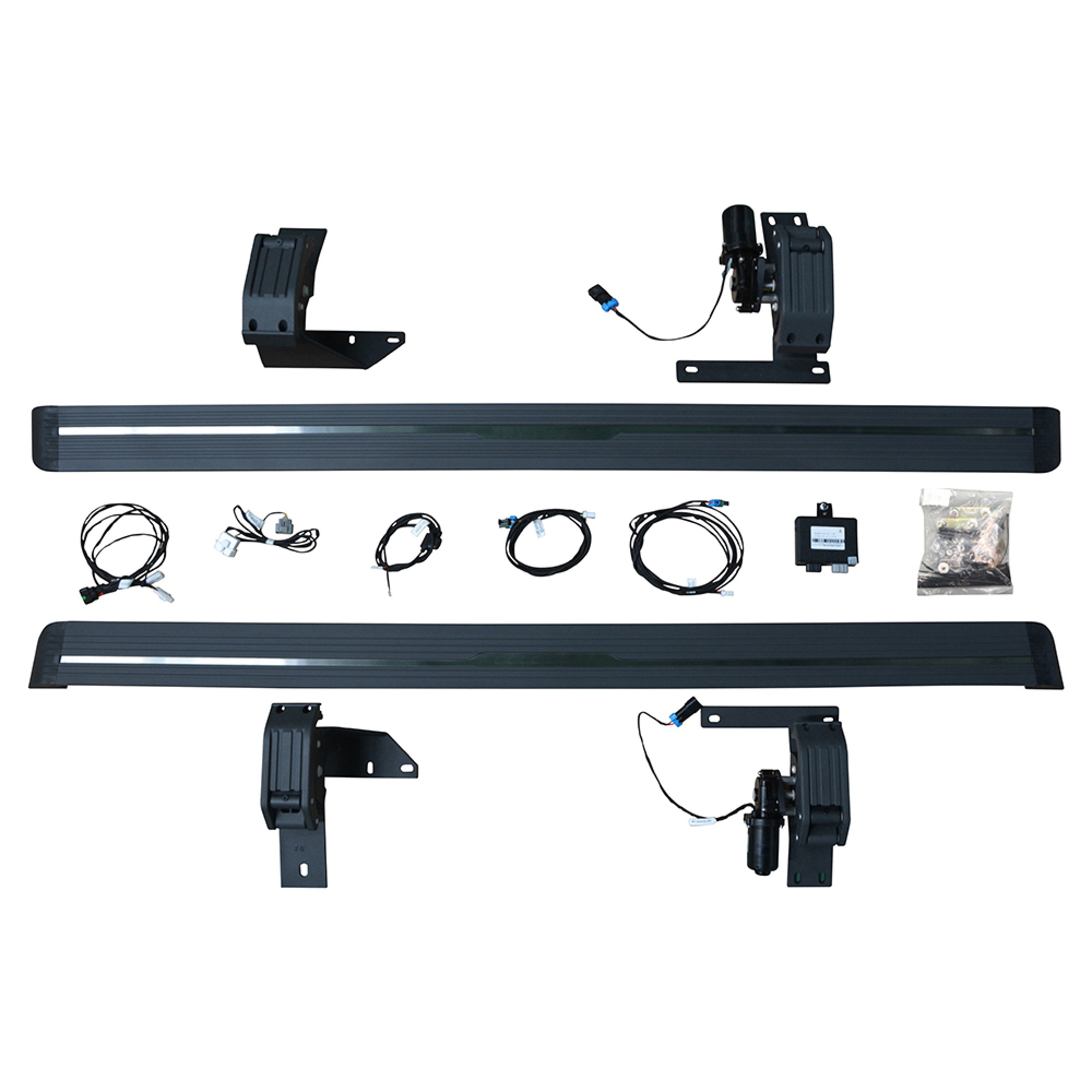Electric outlet side steps