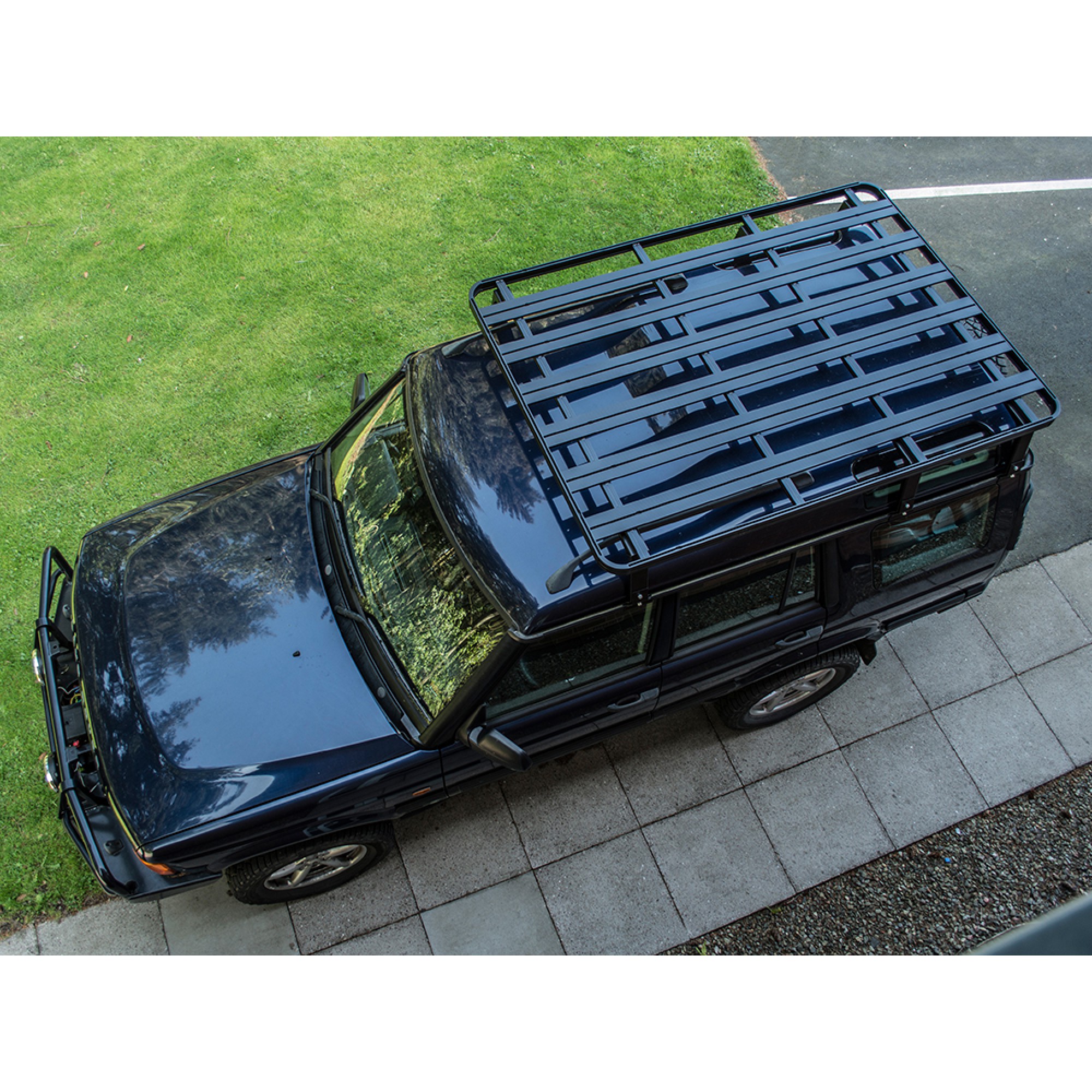 Disco 1 & 2 Low Profile Full Length Roof Rack for Vehicles with Roof Rails 2050mm Long x1500mm Wide Gutter to Top Of Rack 340mm