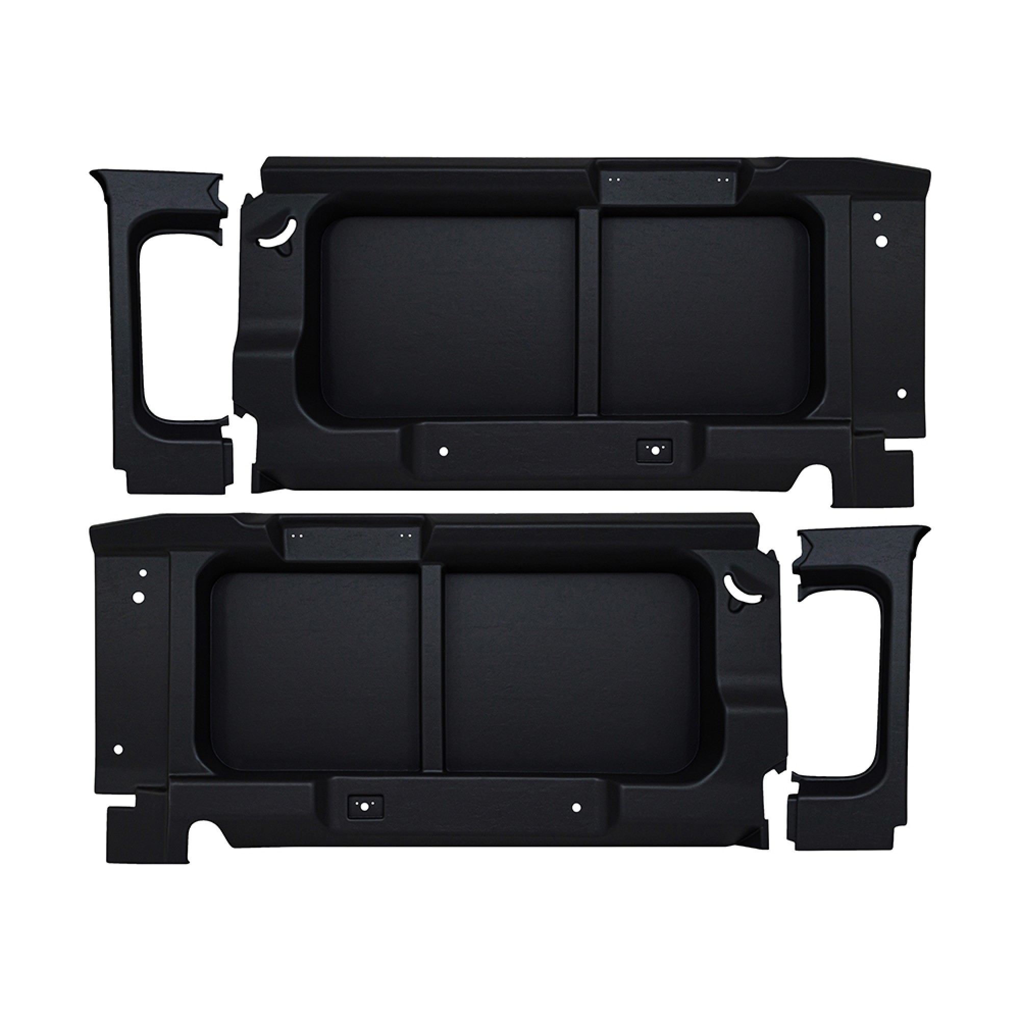 Rear Black Window Surround No Window Cutout for Defender 90