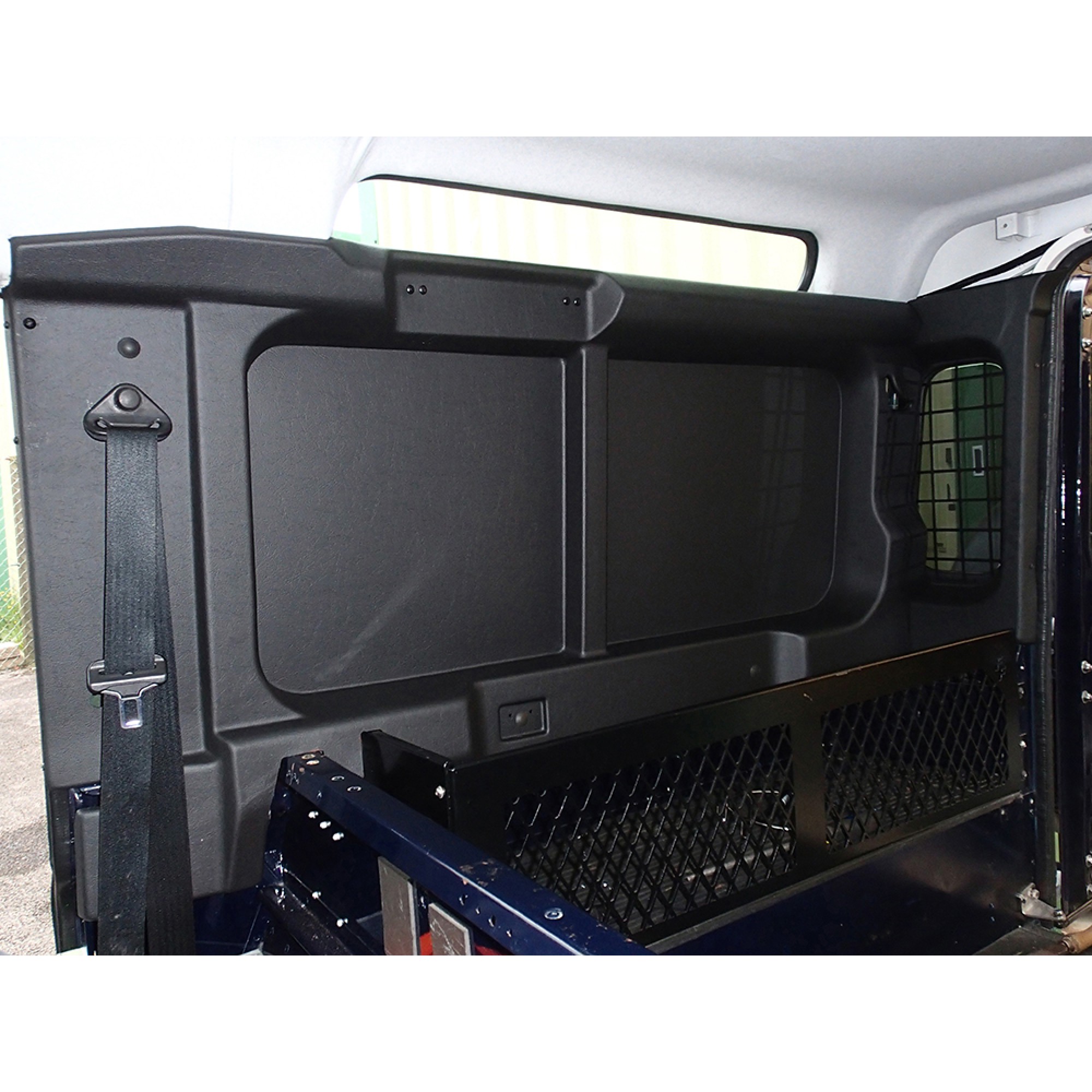 Rear Black Window Surround No Window Cutout for Defender 90